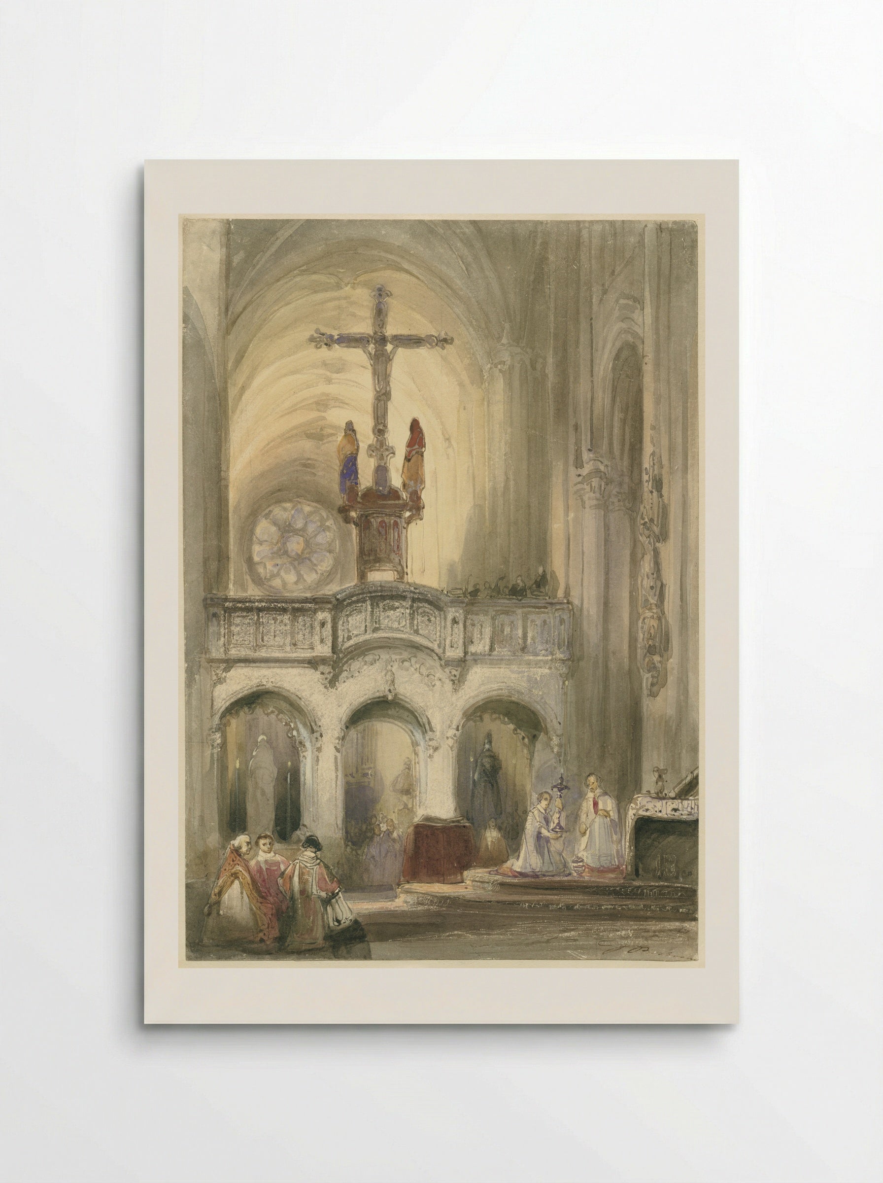 Kerkinterieur - Johannes Bosboom - Poster