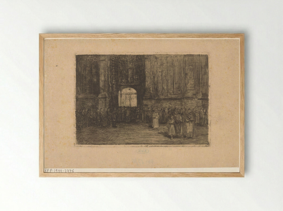 Kerkportaal - Antoon Derkinderen - Framed Print Wood