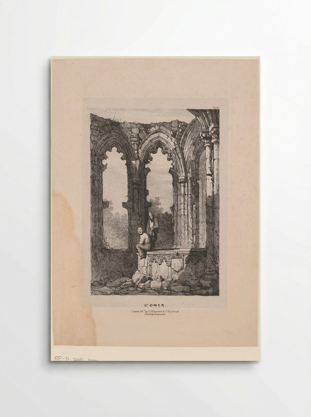 Kerkruïne in Sint-Omaars - Samuel Prout - Poster
