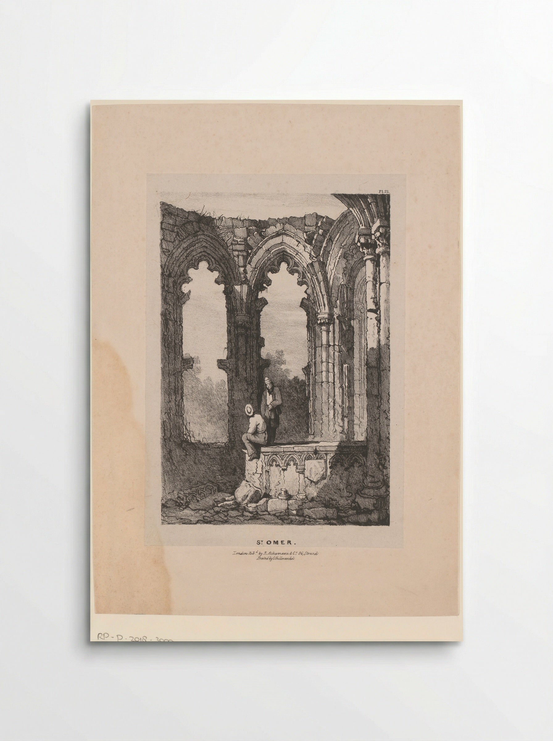 Kerkruïne in Sint-Omaars - Samuel Prout - Poster