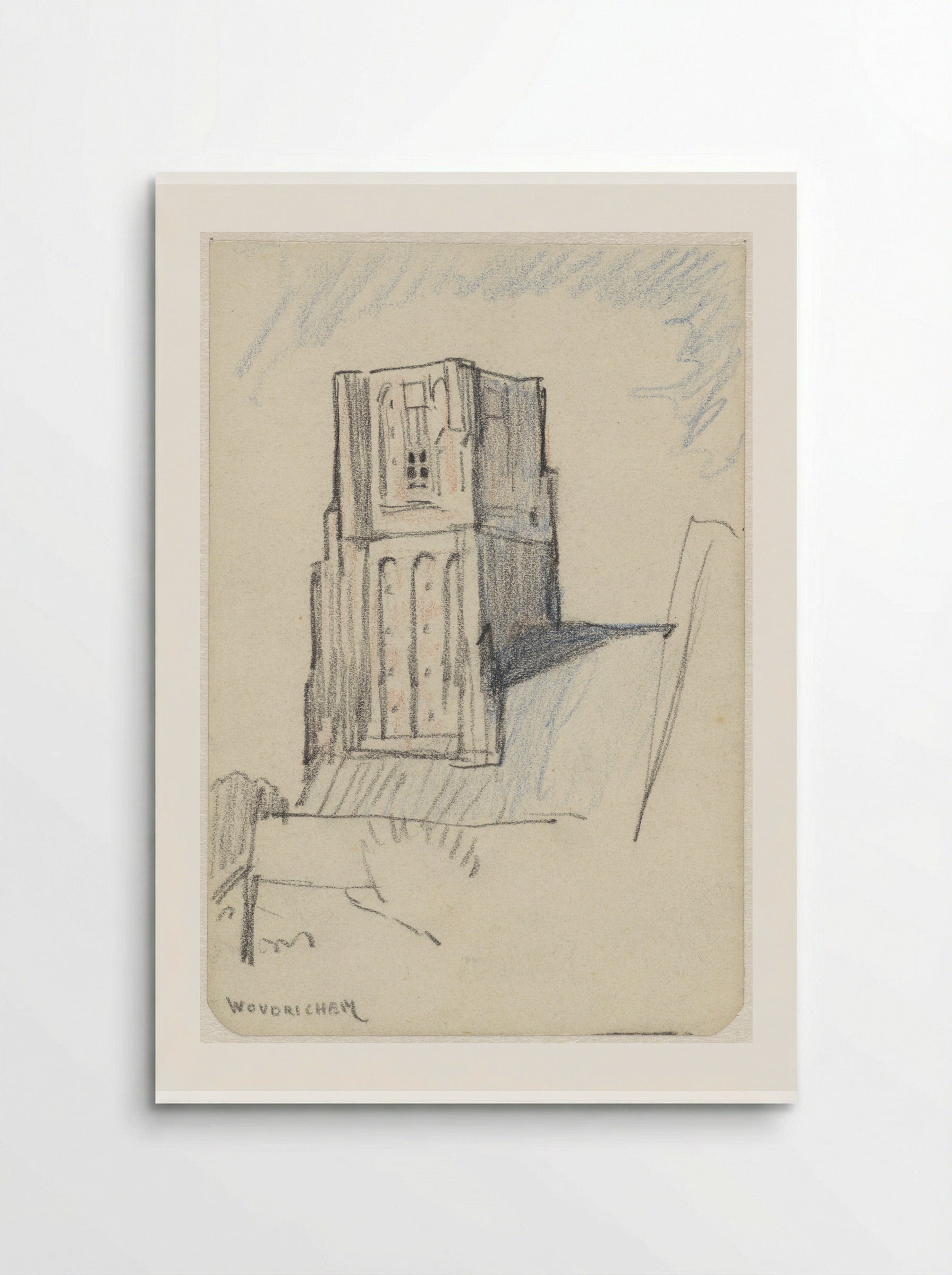 Kerktoren te Woudrichem - Adolf le Comte - Poster