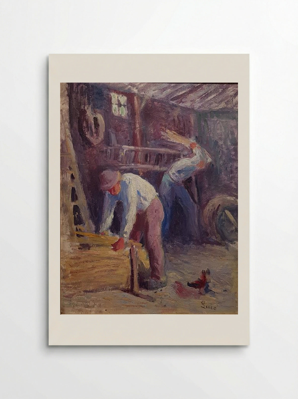 Kermouster, travaux à la ferme - Maximilien Luce - Poster