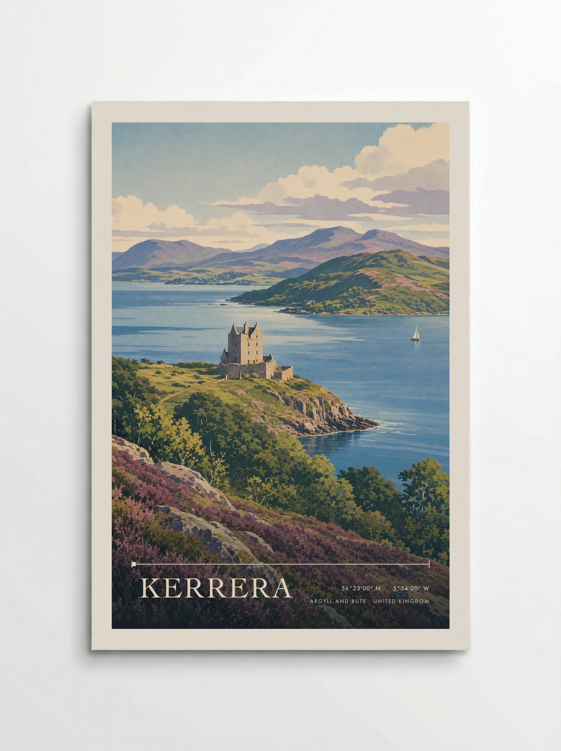 Kerrera Argyll and Bute United Kingdom Travel Poster - Poster