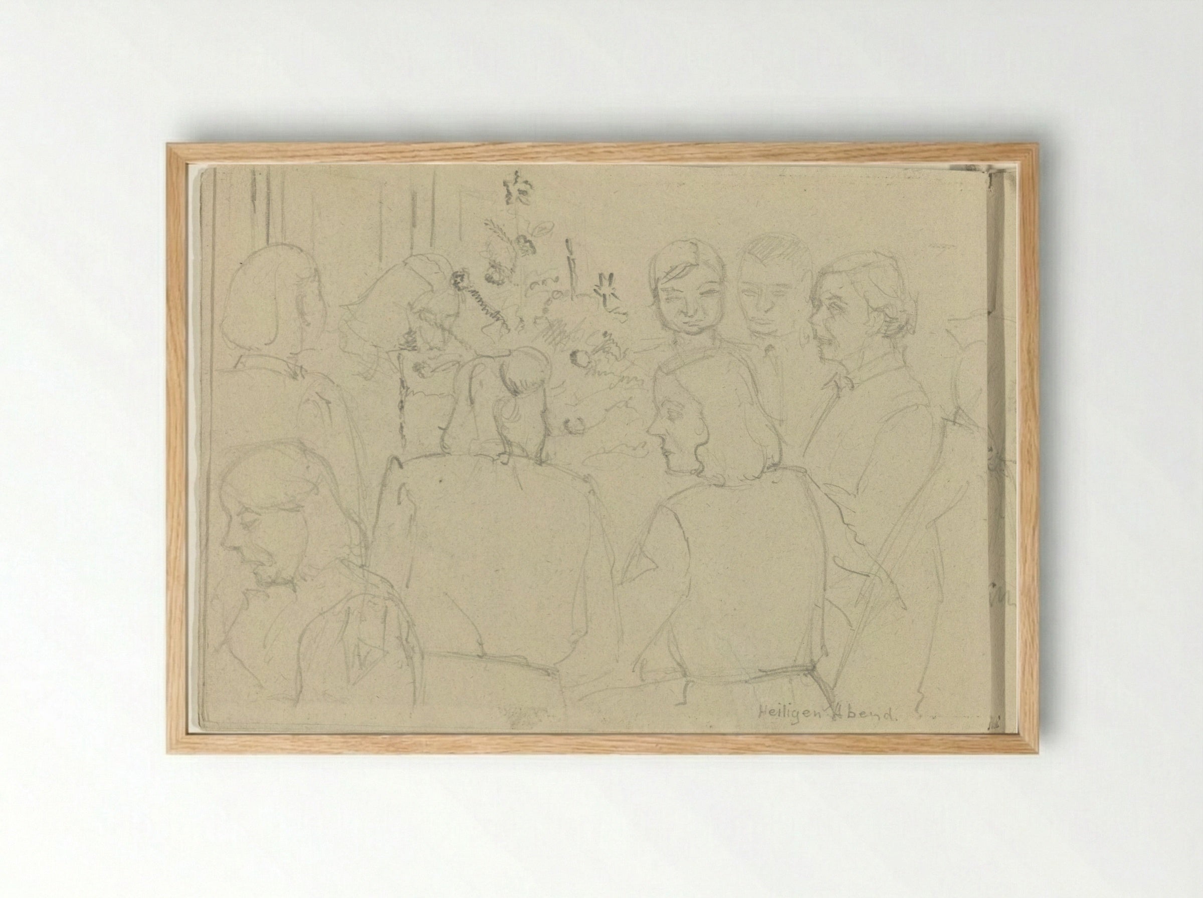 Kerstavond (Christmas Eve) - To Frank-Stoltz - Framed Print Wood