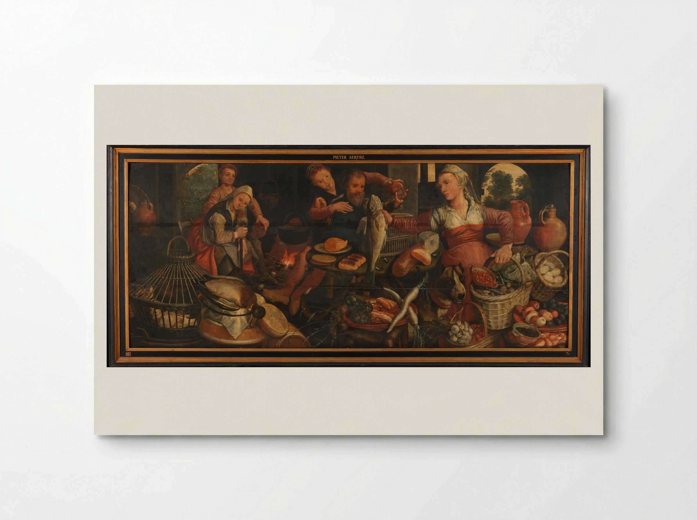 Keukenstuk (Kitchen Scene with the Holy Family) - Pieter Aertsen - Poster