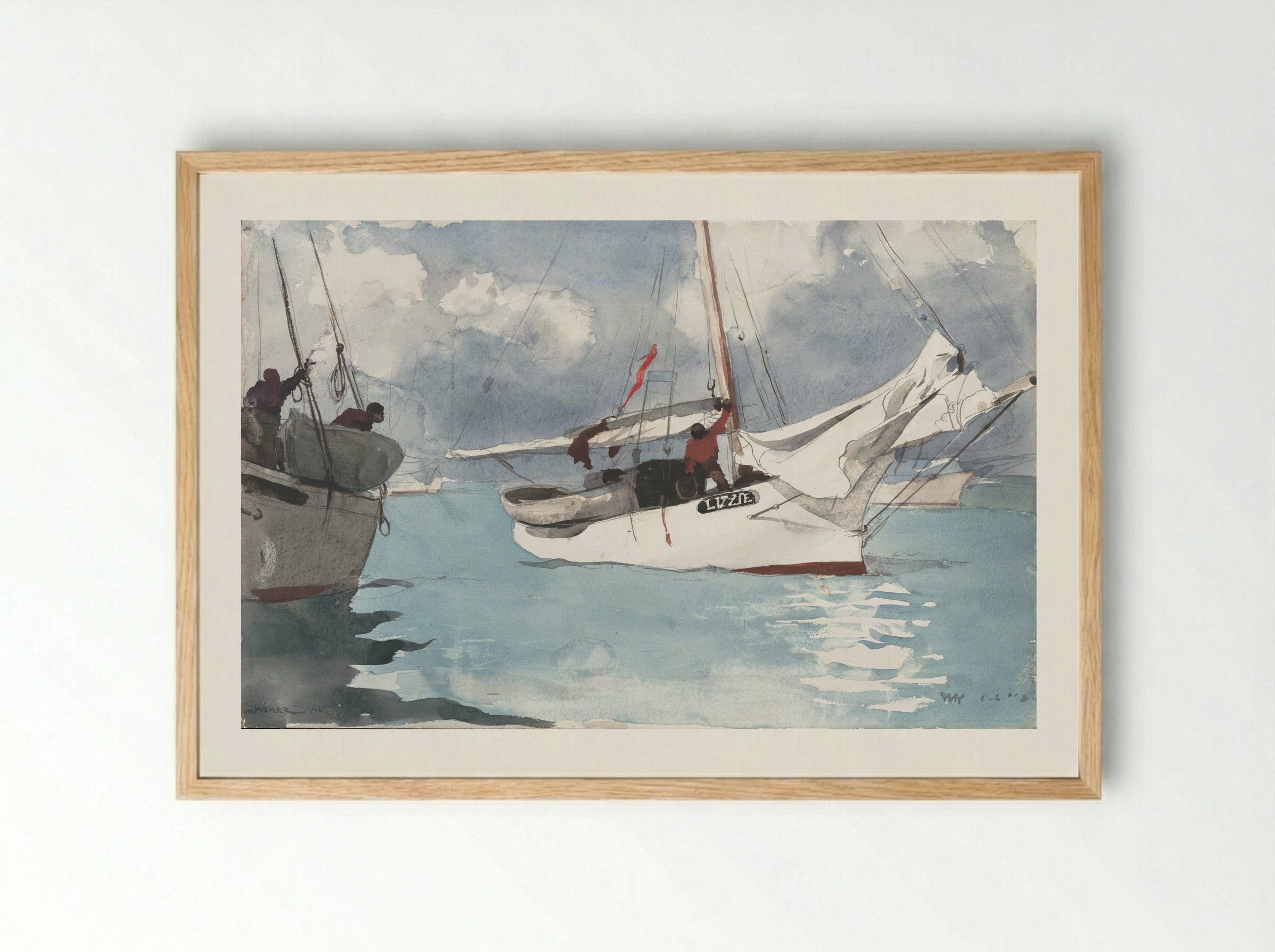 Key West - Winslow Homer - Framed Print Wood