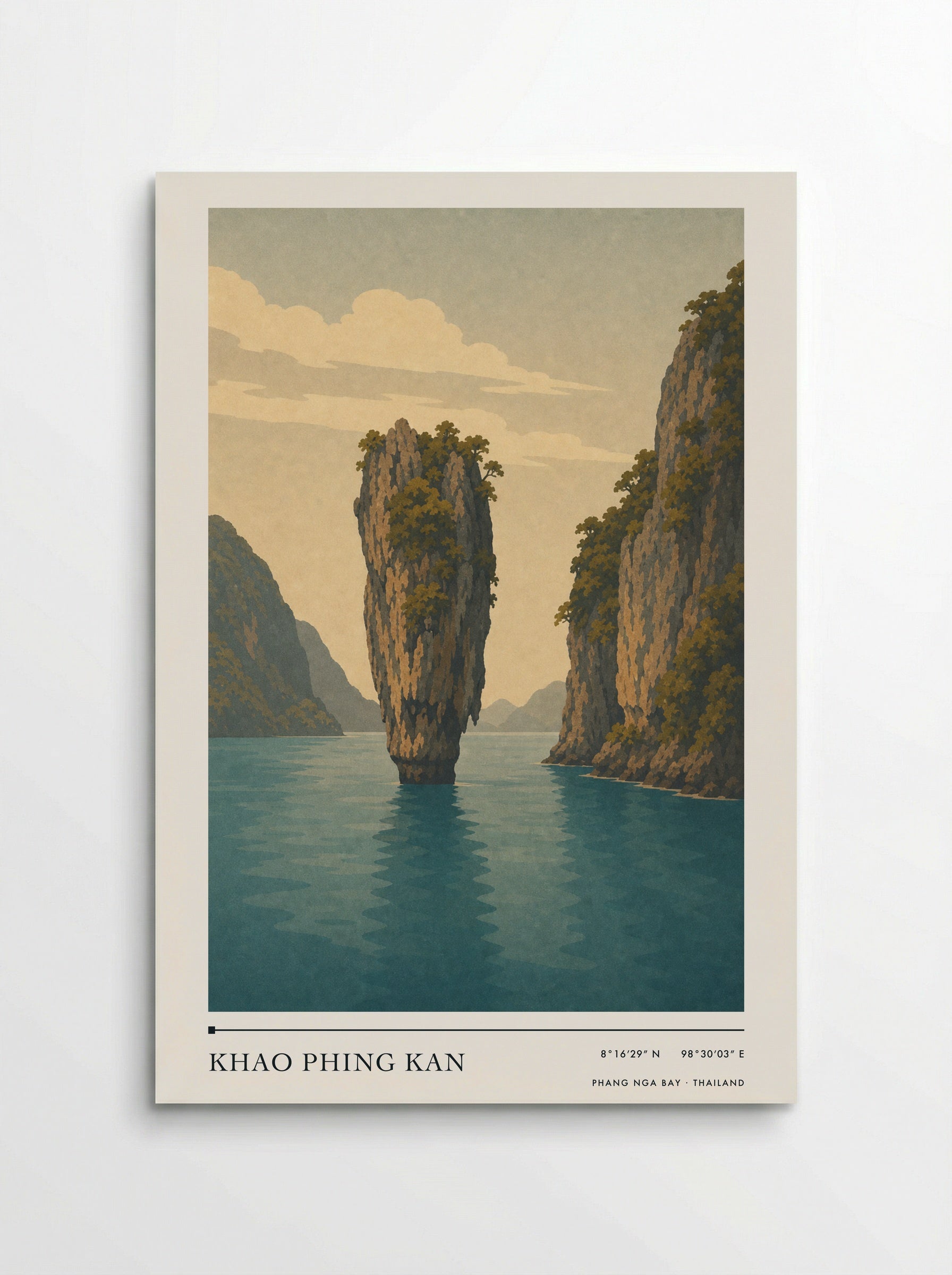 Khao Phing Kan Travel Poster Artwork - Poster