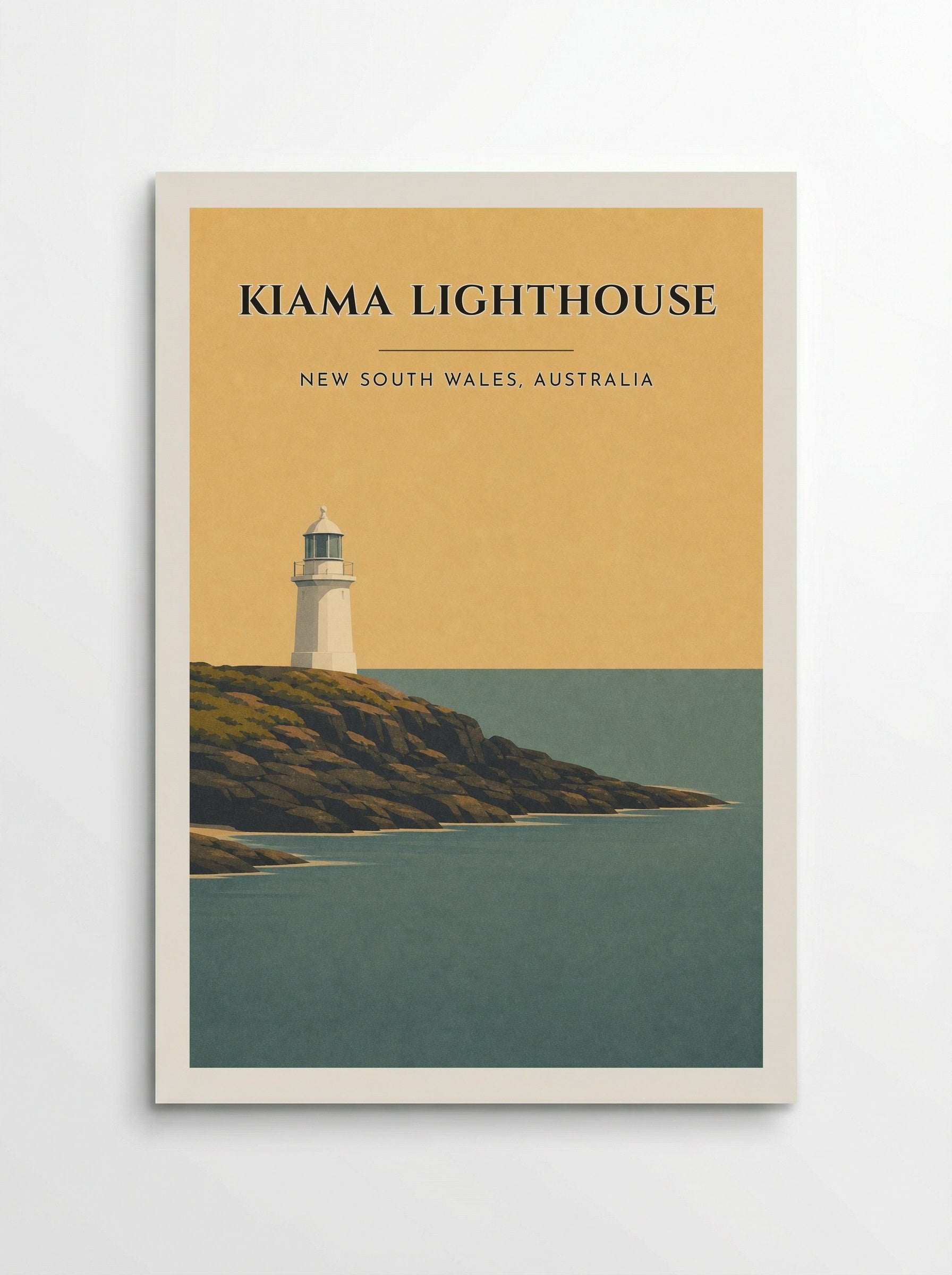 Kiama Lighthouse Travel Poster Artwork - Poster