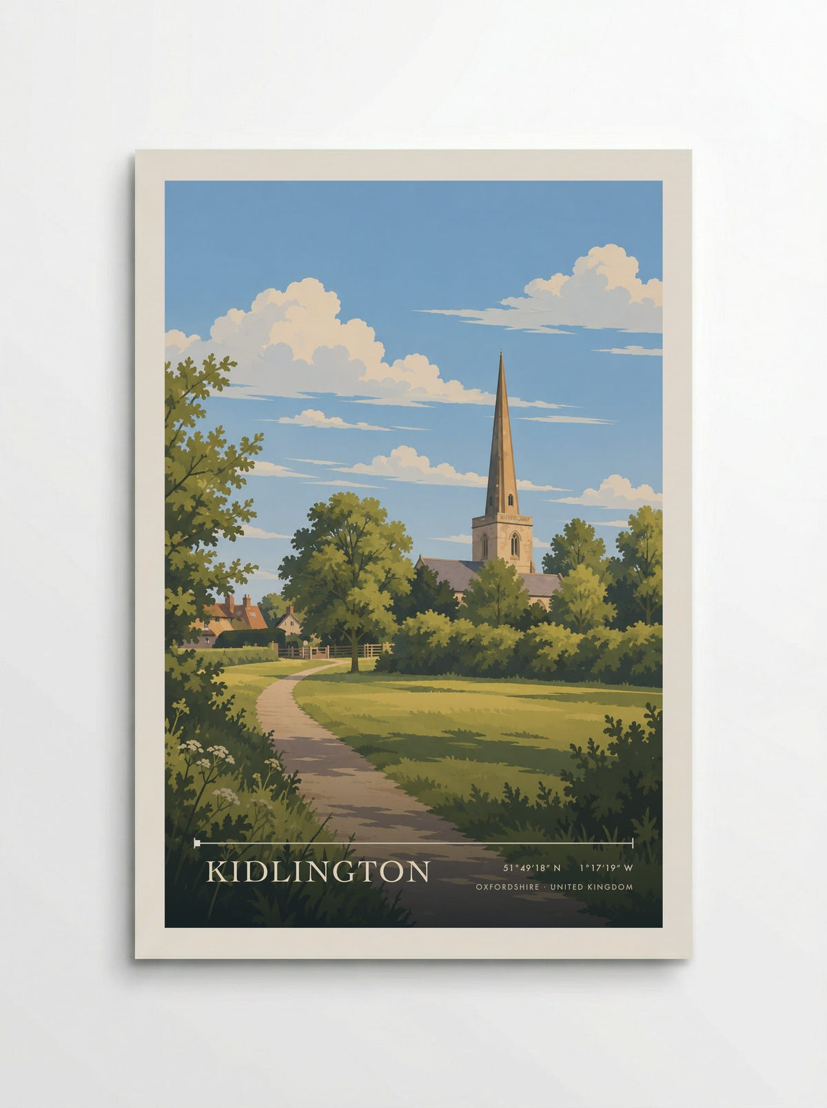 Kidlington, Oxfordshire | Travel Poster - Poster