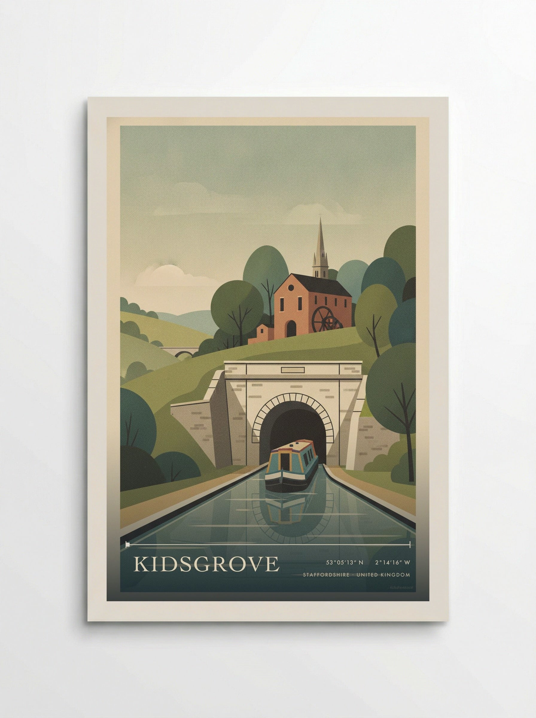 Kidsgrove Staffordshire United Kingdom Travel Poster - Poster