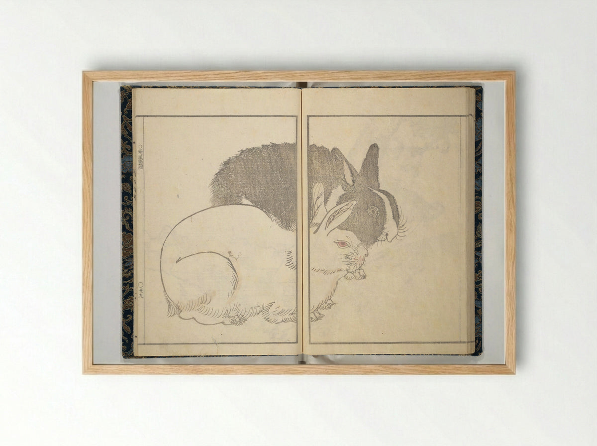 Kihō Picture Album (Kihō gafu) - Kawamura Kihō - Framed Print Wood