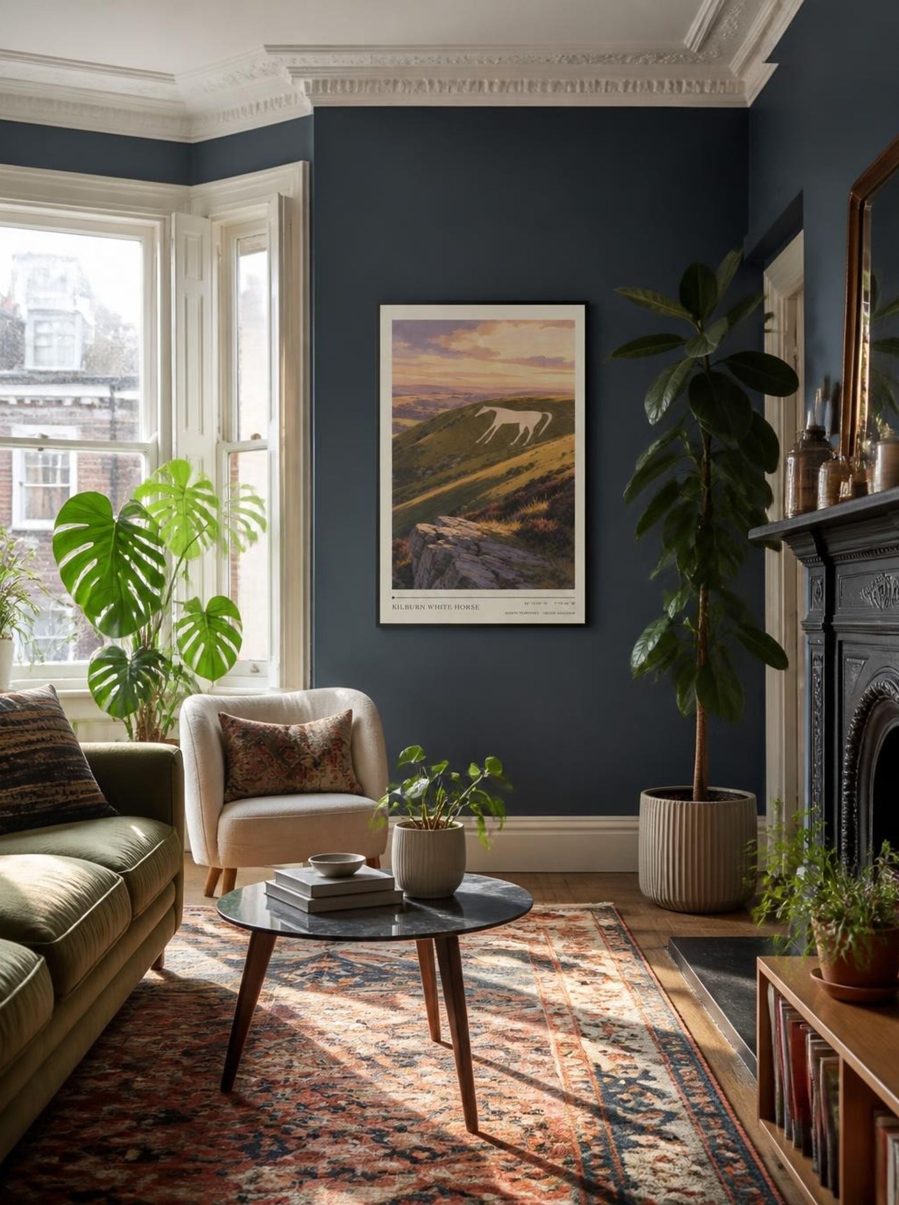 Kilburn White Horse North Yorkshire United Kingdom Travel Poster - Lifestyle