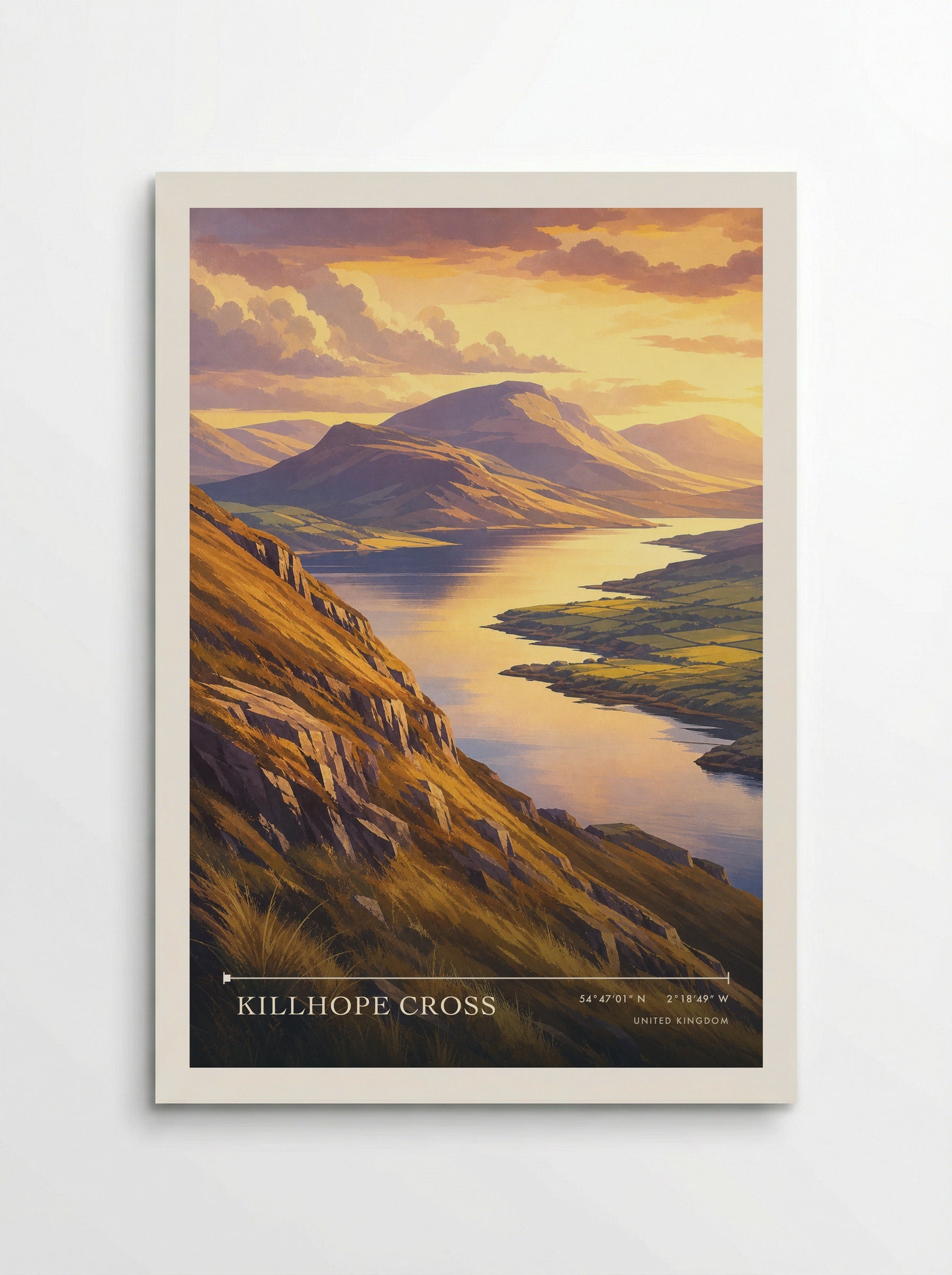Killhope Cross United Kingdom Travel Poster - Poster