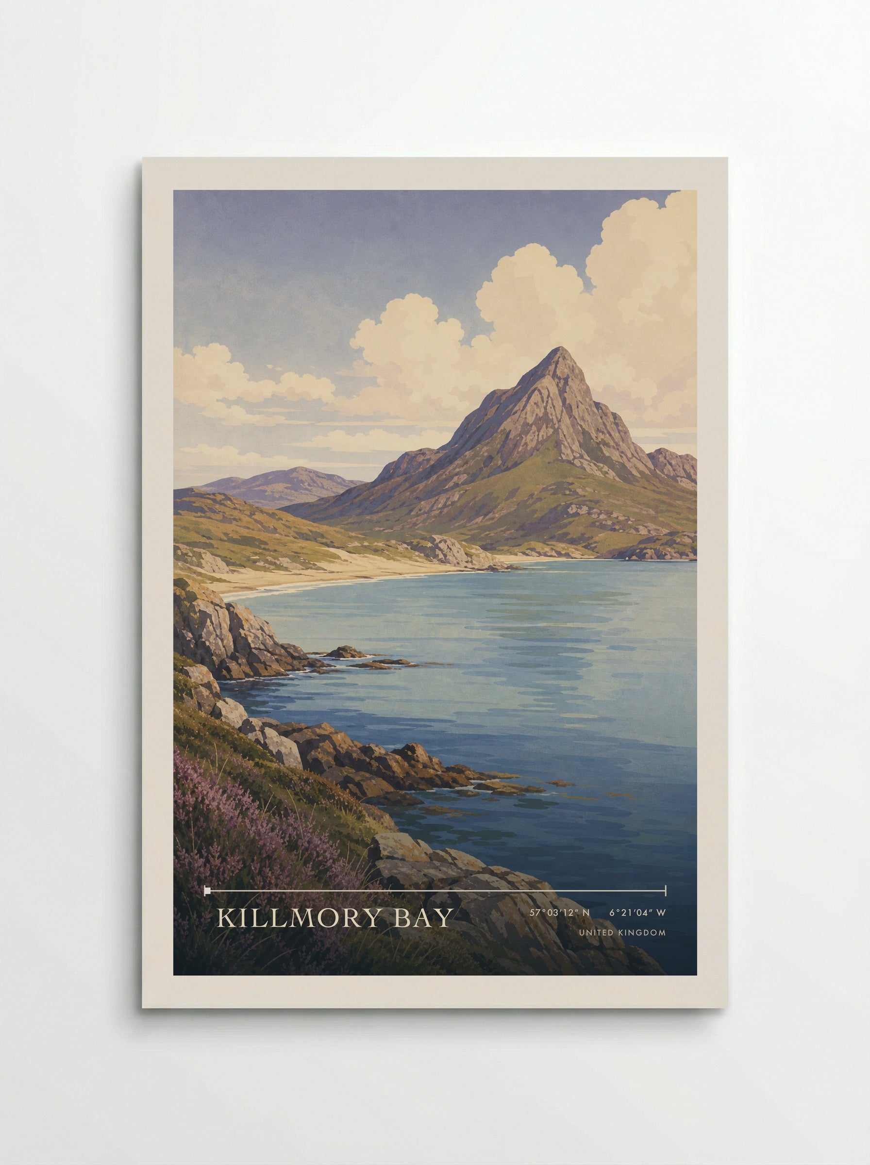 Killmory Bay United Kingdom Travel Poster - Poster