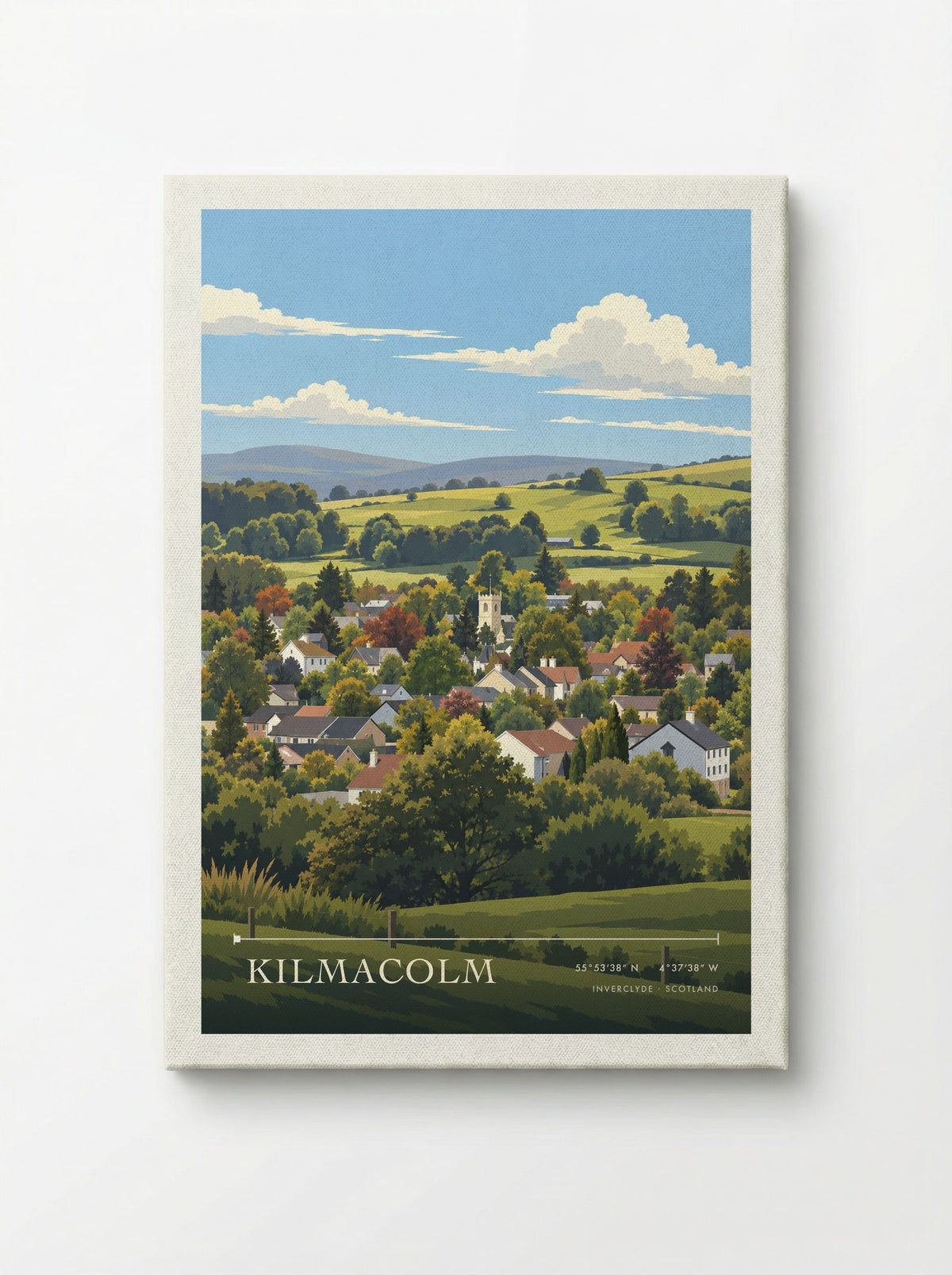 Kilmacolm, Inverclyde | Travel Poster - Canvas
