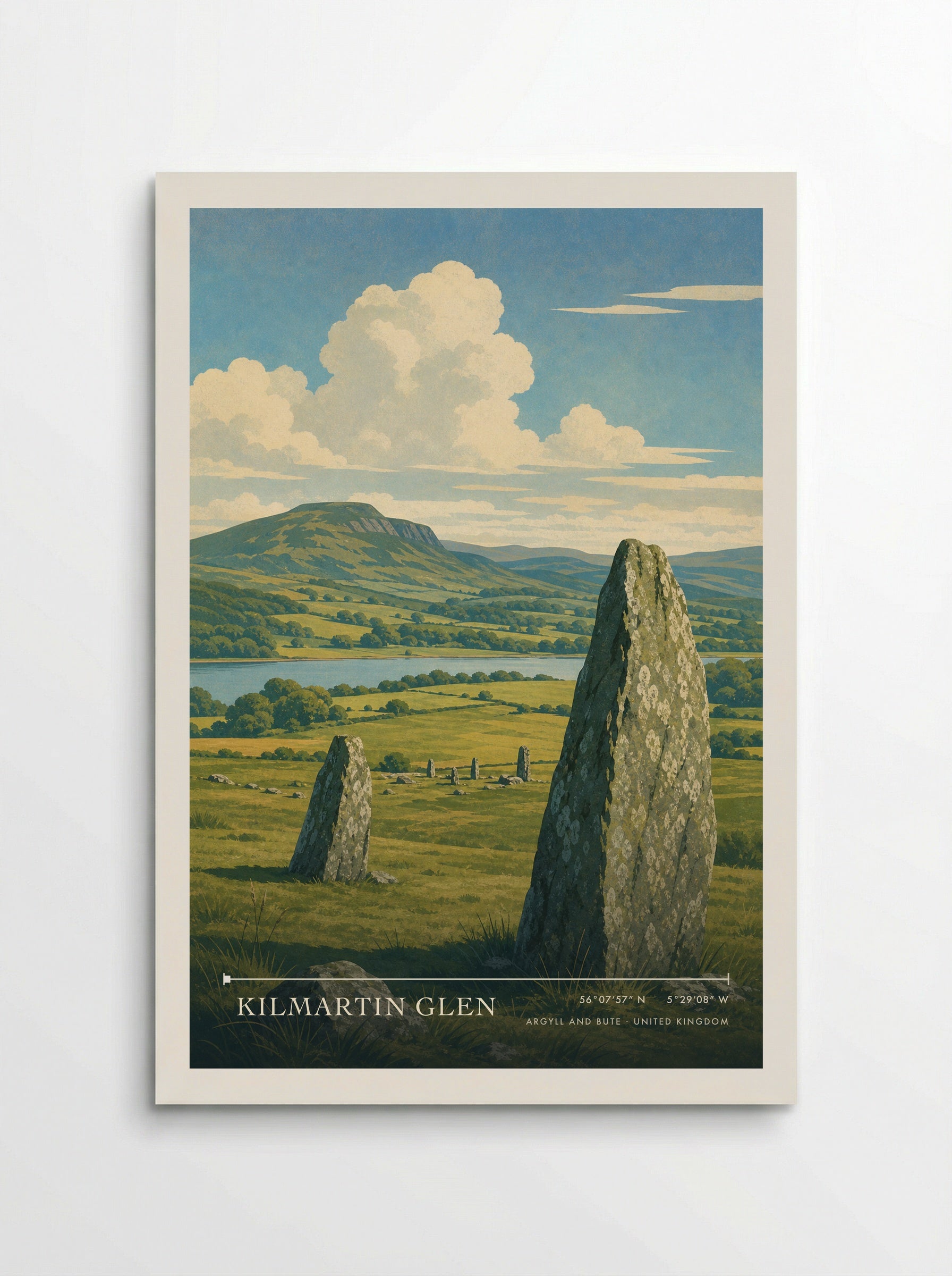 Kilmartin Glen Argyll and Bute United Kingdom Travel Poster - Poster