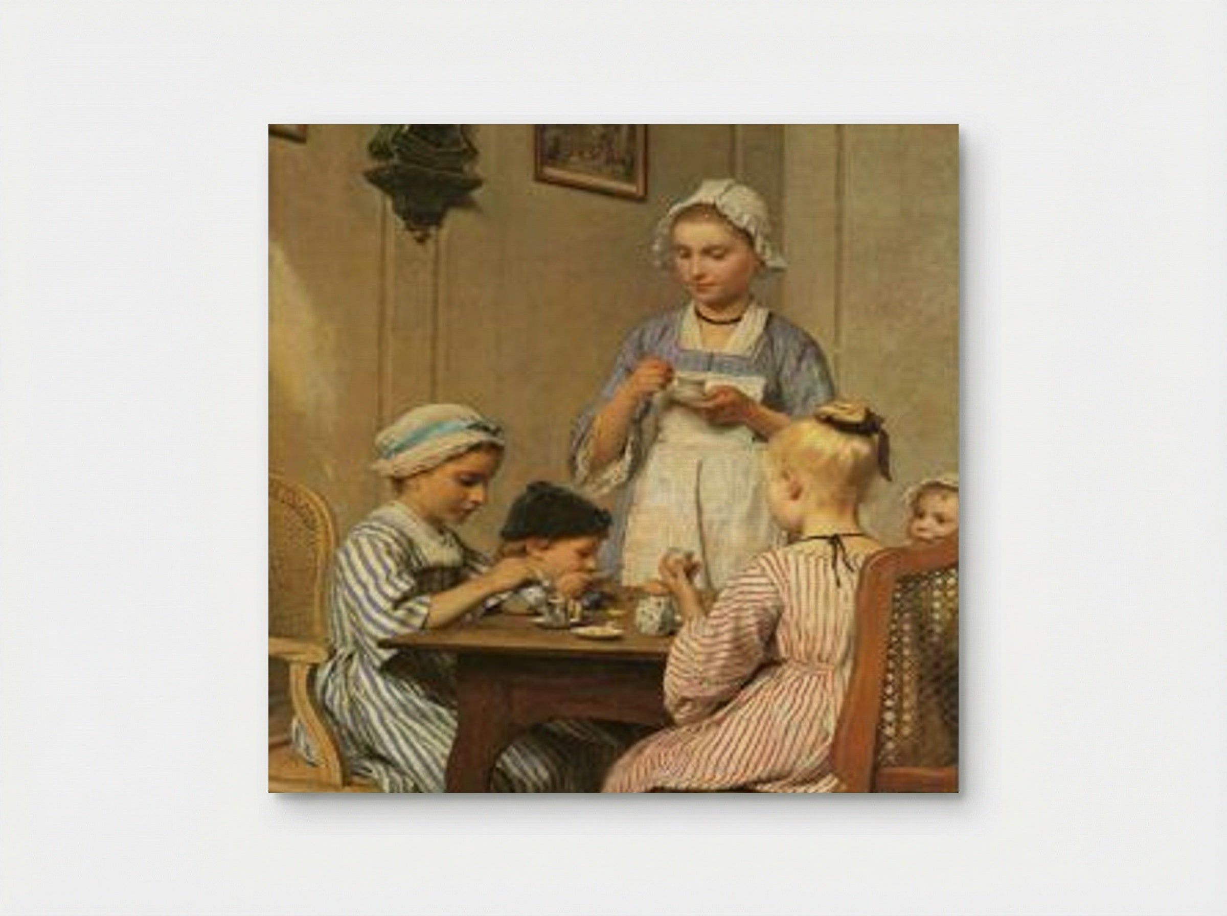 Kinderfrühstück - Albert Anker - Poster