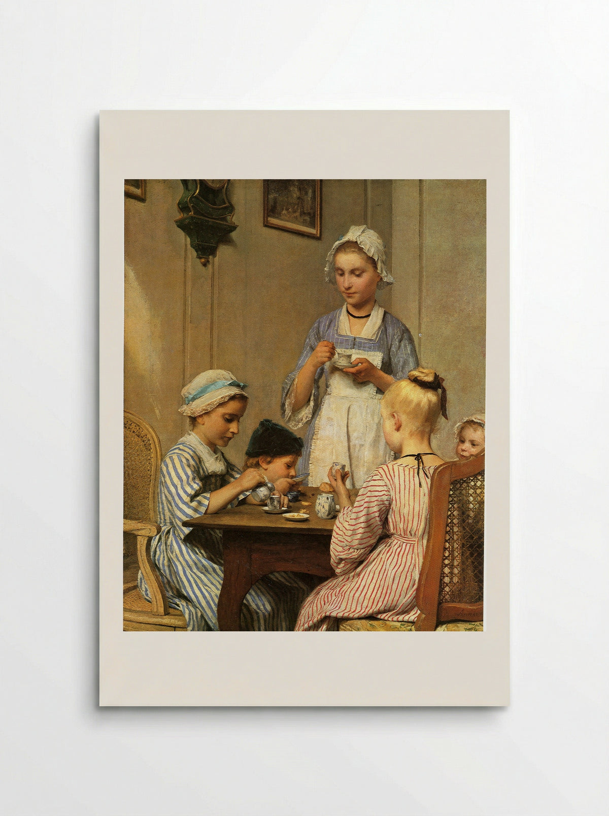 Kinderfrühstück - Albert Anker - Poster