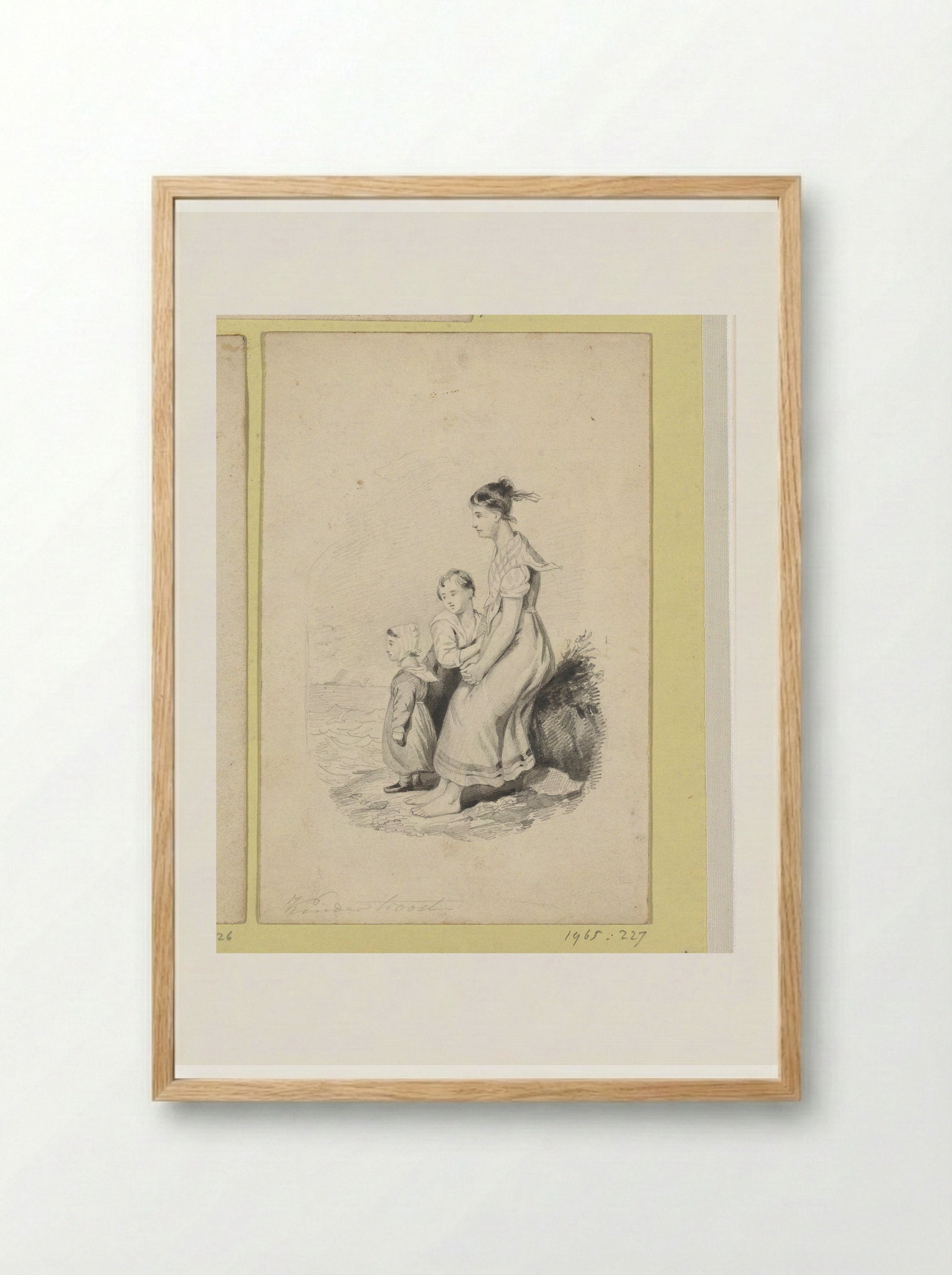 Kindertroost - Johann Wilhelm Kaiser - Framed Print Wood
