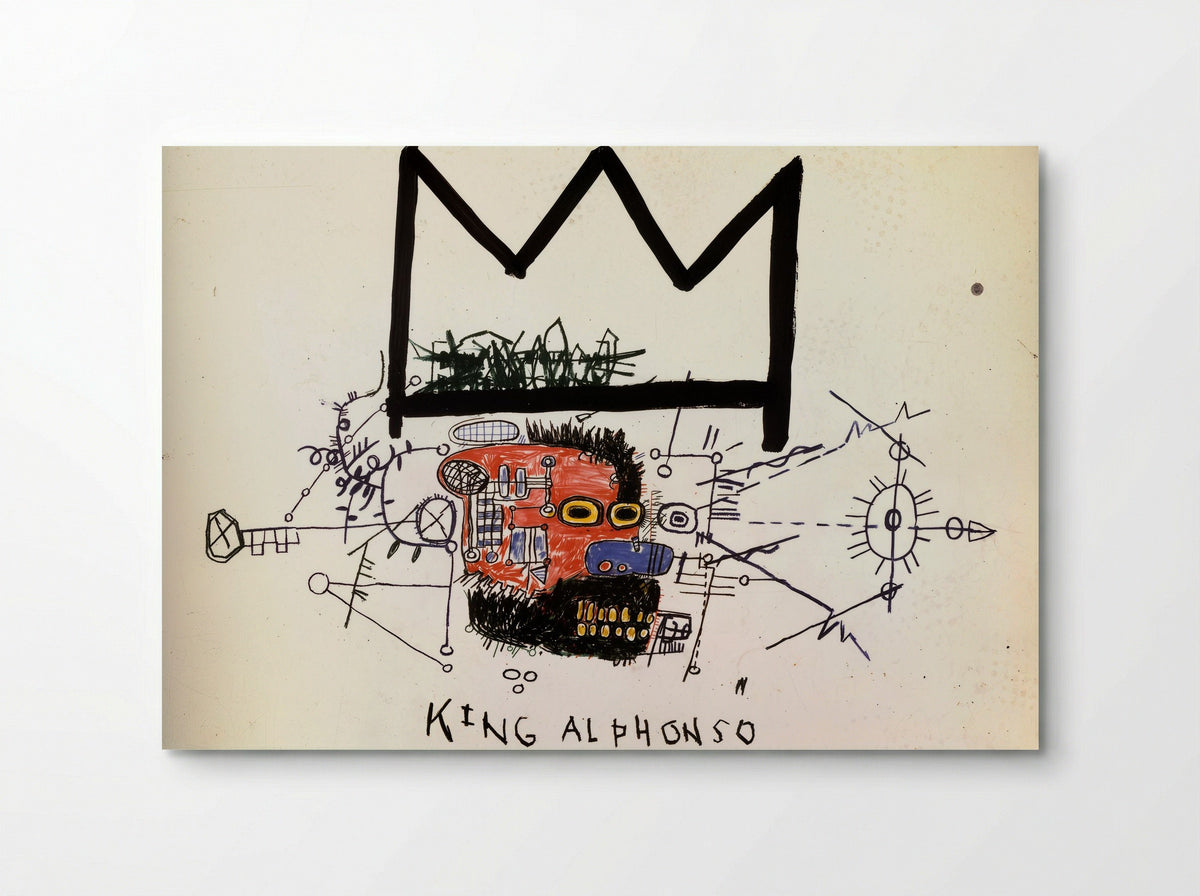 King Alphonso - Jean-Michel Basquiat - Poster