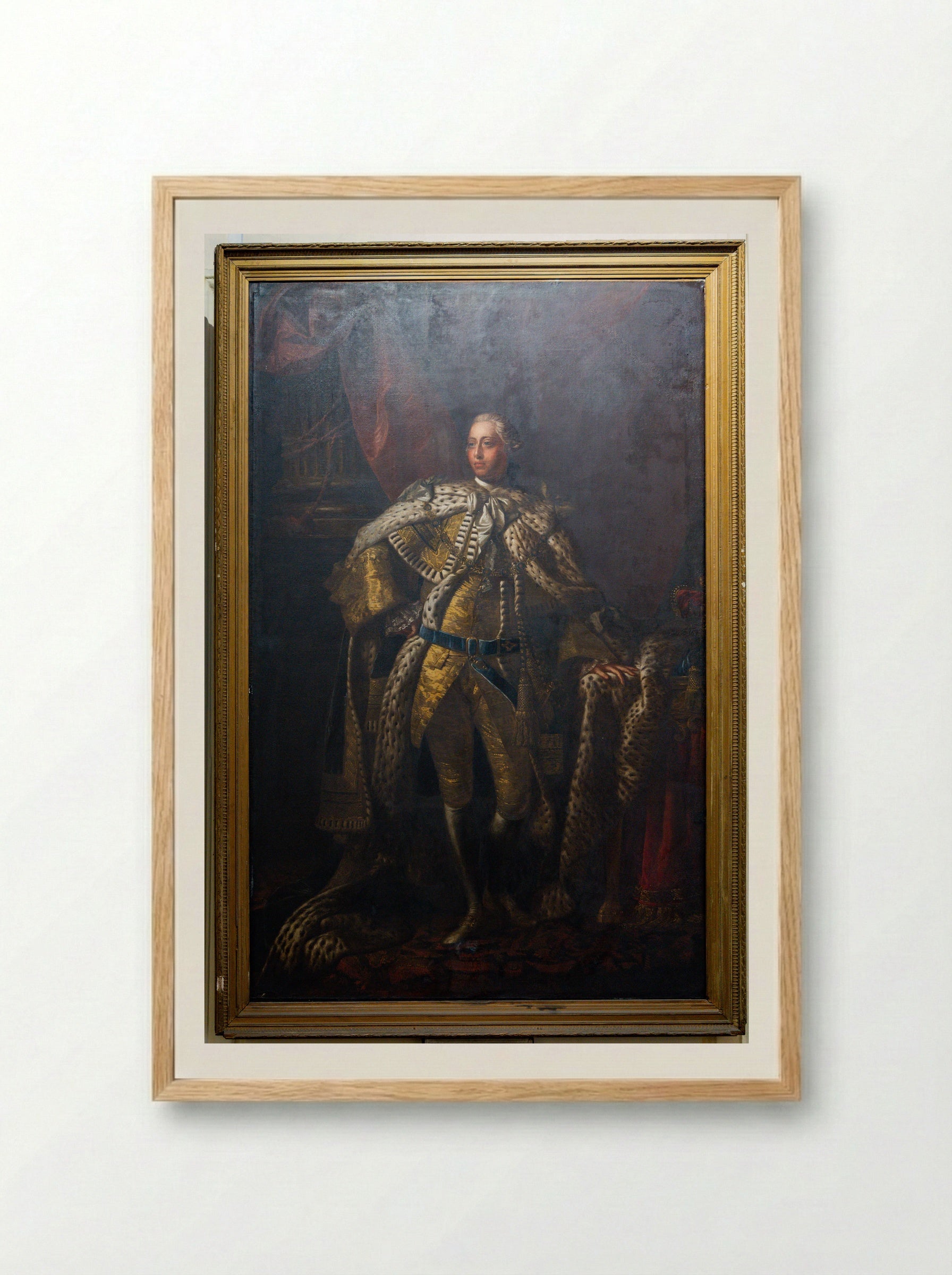 King George III - Allan Ramsay - Framed Print Wood