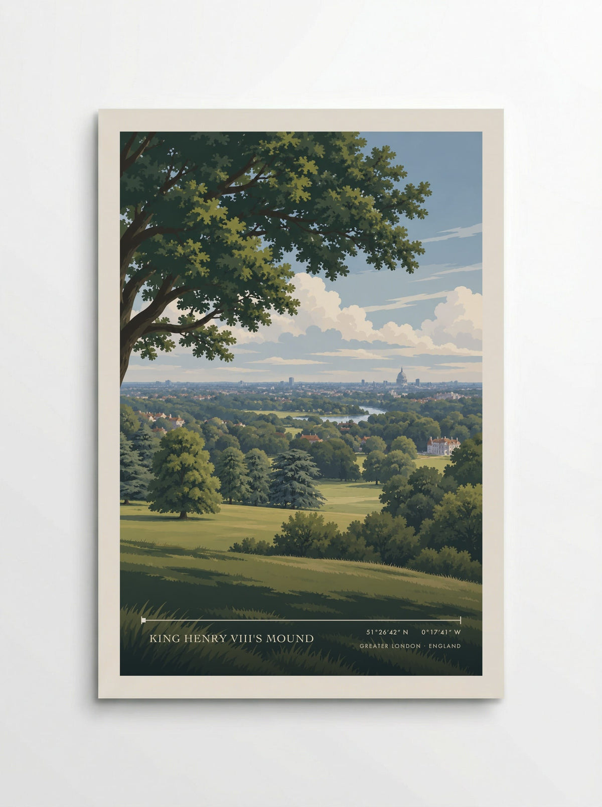 King Henry VIII's Mound, Greater London | Travel Poster - Poster