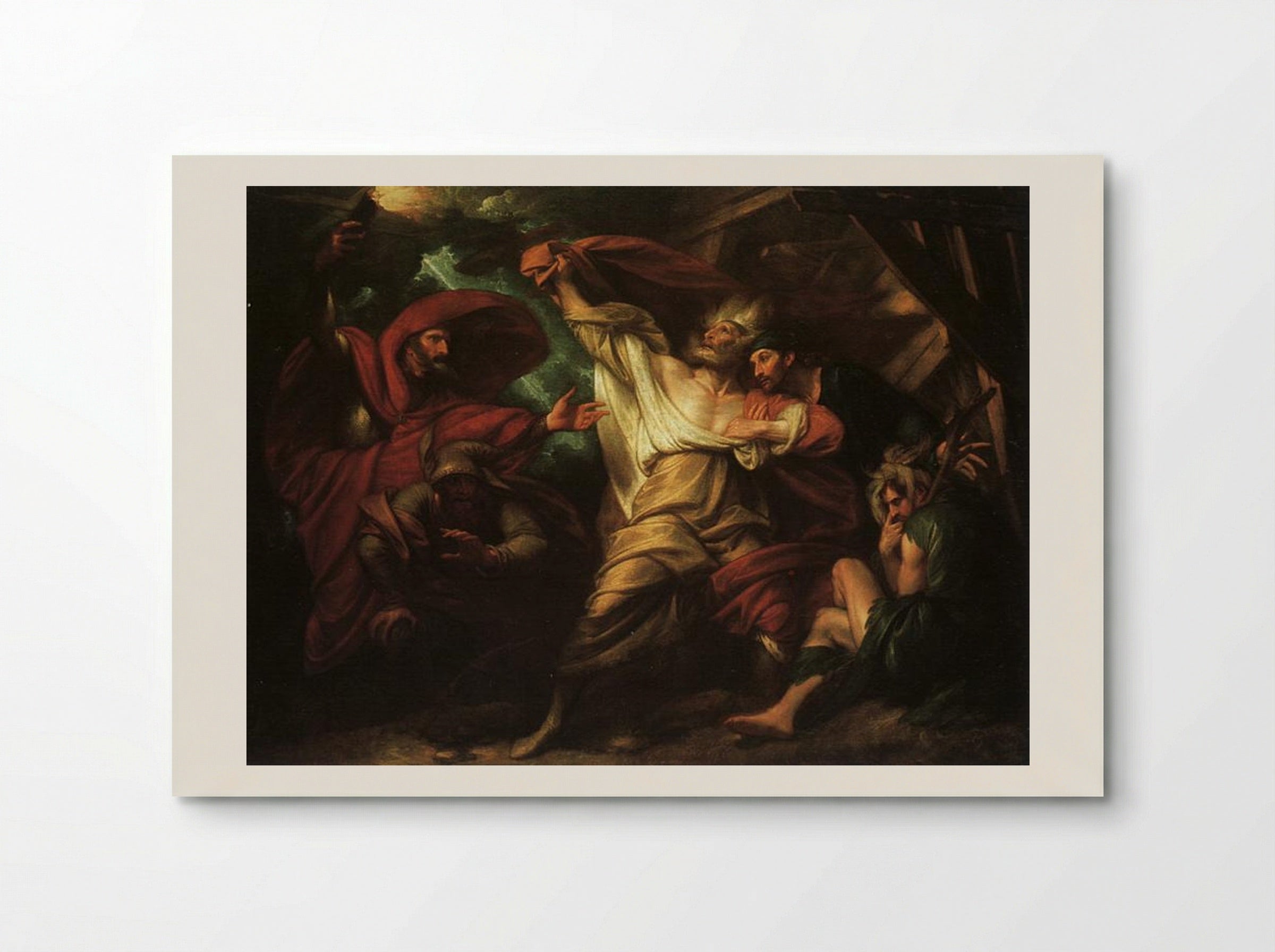 King Lear in the Storm - Benjamin West - Poster