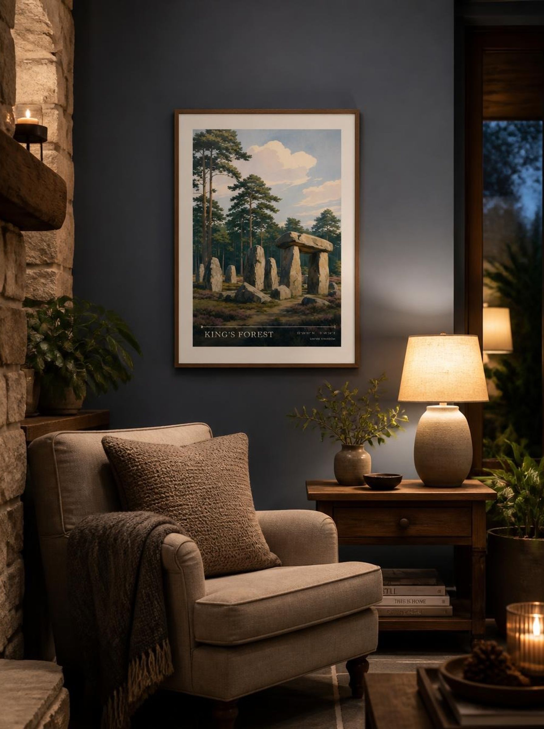 King's Forest United Kingdom Travel Poster - Lifestyle