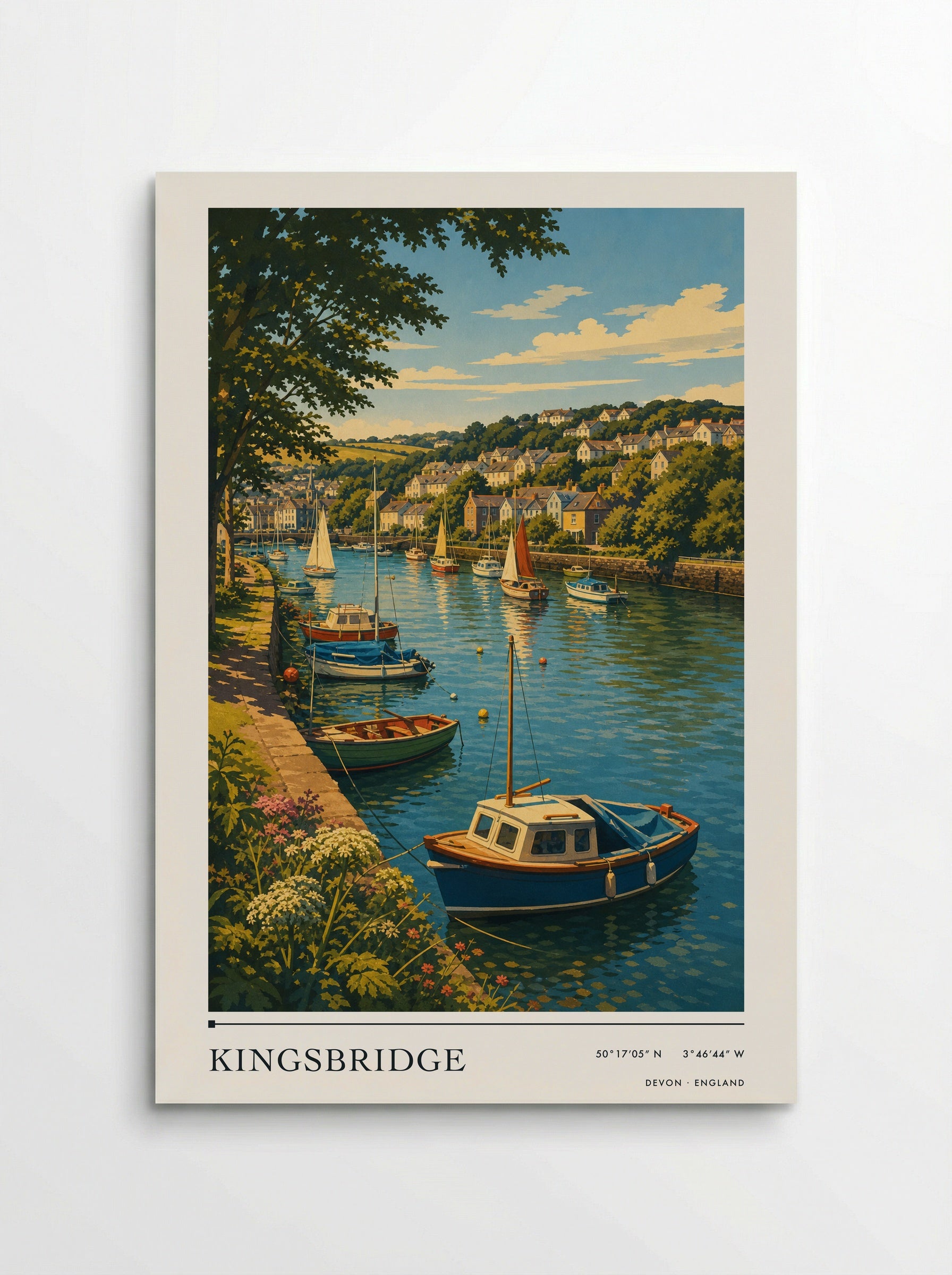 Kingsbridge Devon England Travel Poster - Poster