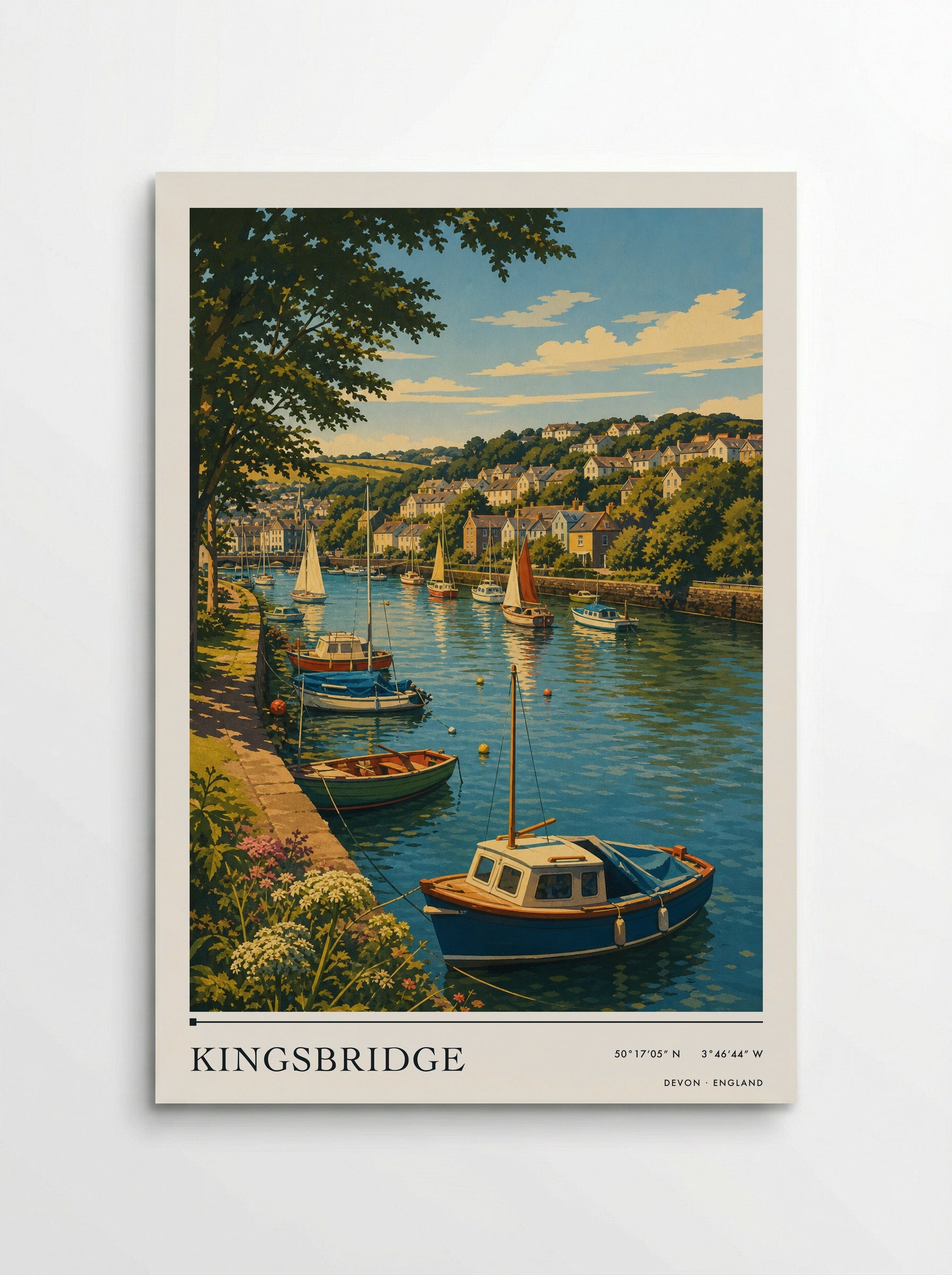Kingsbridge Devon England Travel Poster - Poster