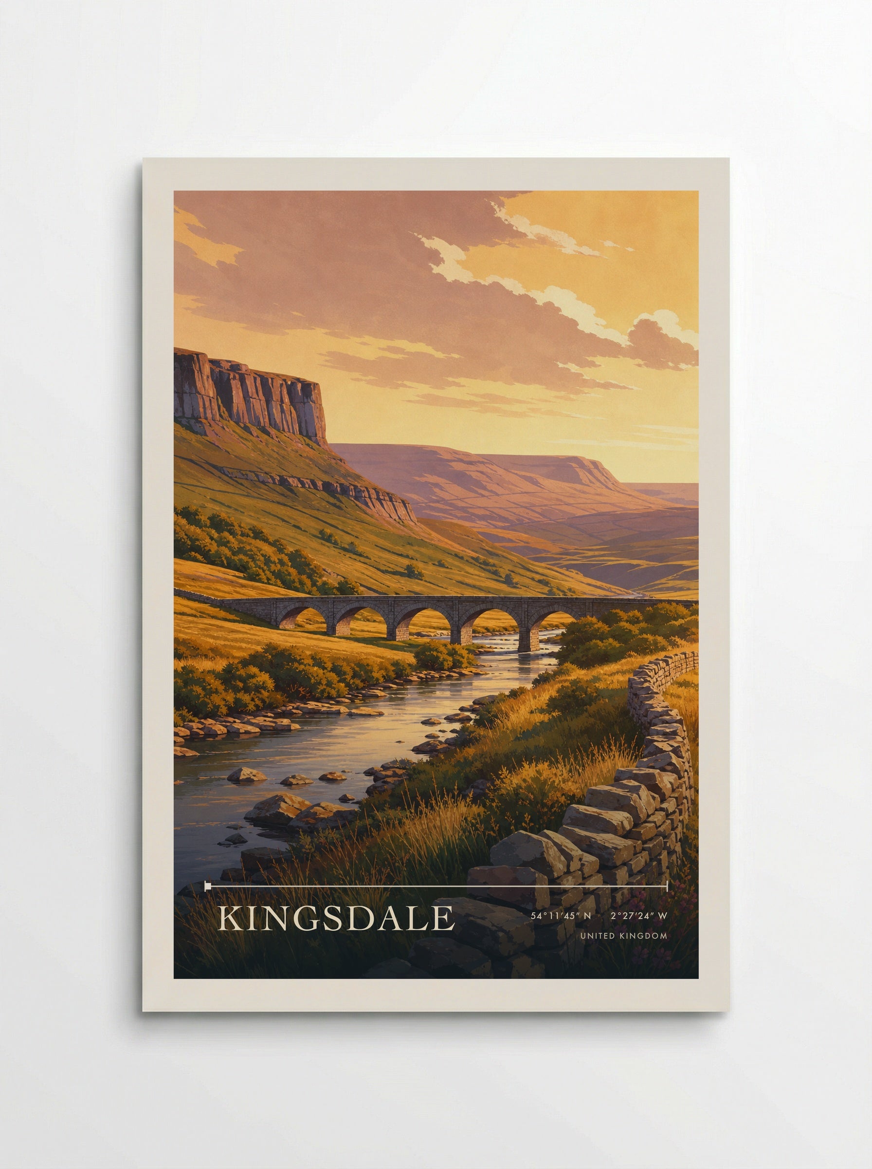 Kingsdale United Kingdom Travel Poster - Poster