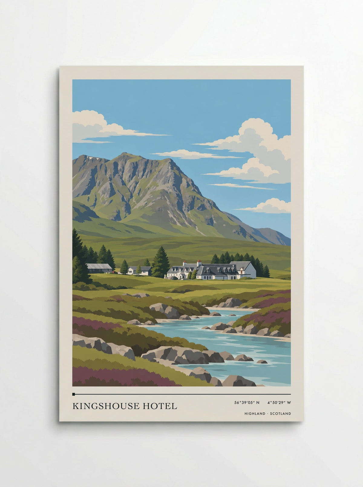 Kingshouse Hotel, Highland | Travel Poster - Poster