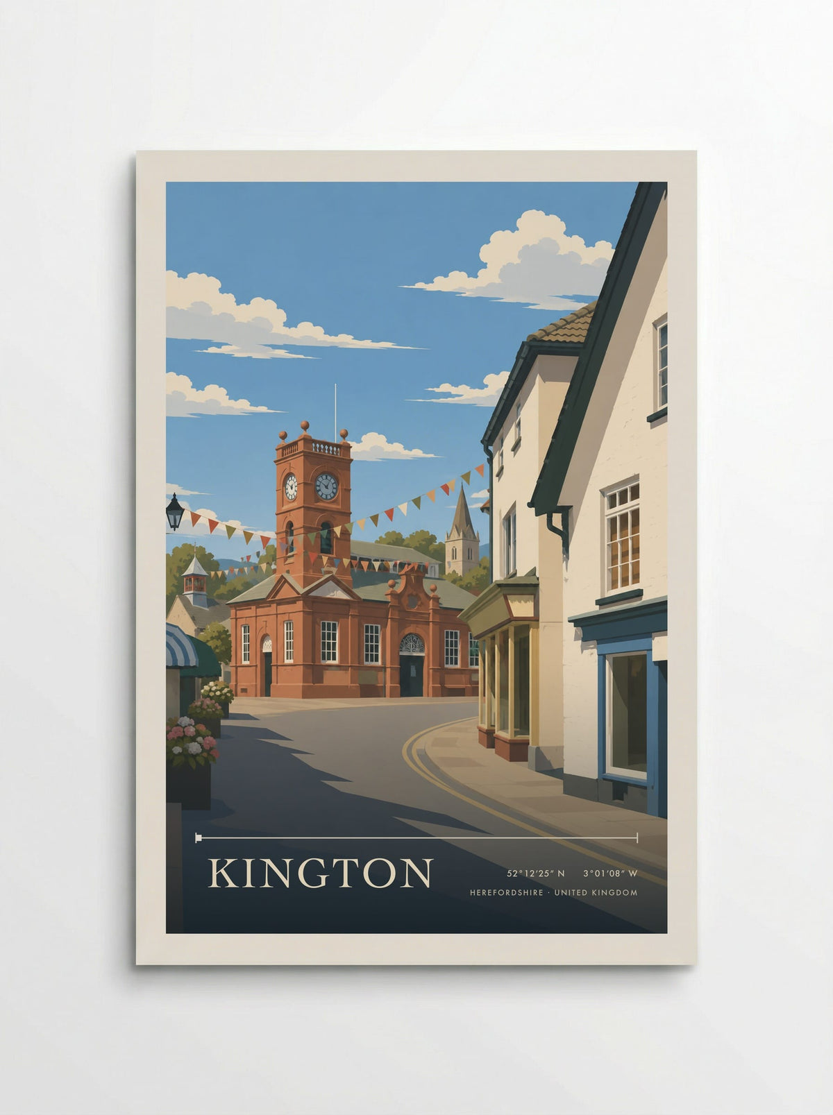 Kington, Herefordshire | Travel Poster - Poster