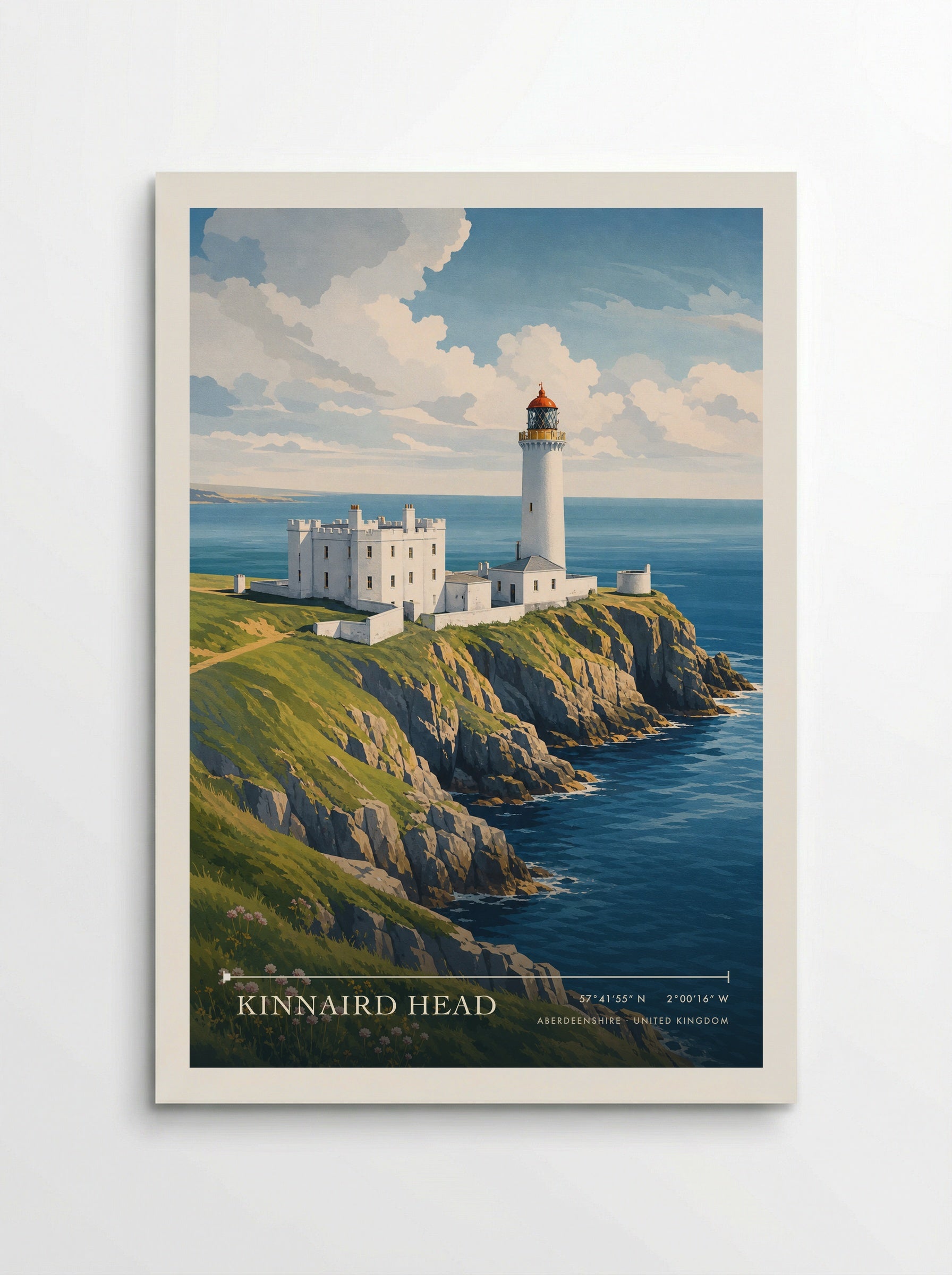Kinnaird Head Aberdeenshire United Kingdom Travel Poster - Poster