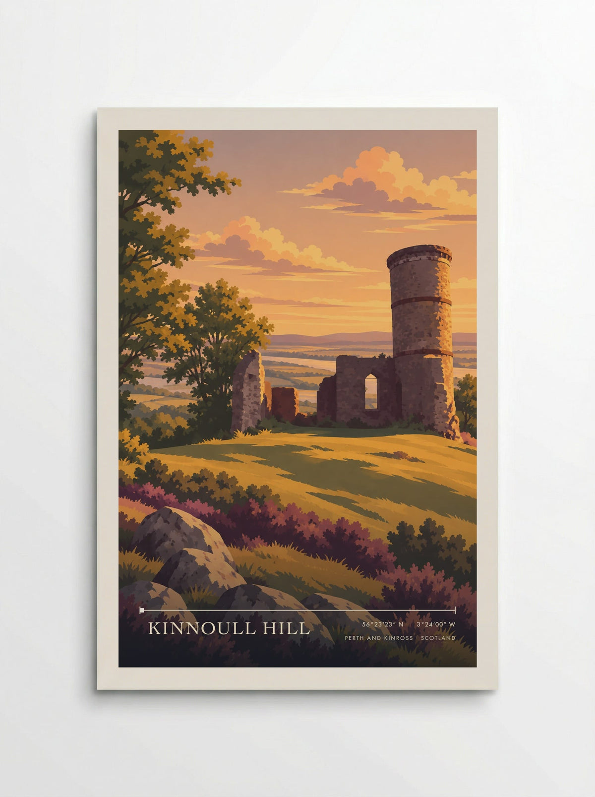 Kinnoull Hill, Perth and Kinross | Travel Poster - Poster