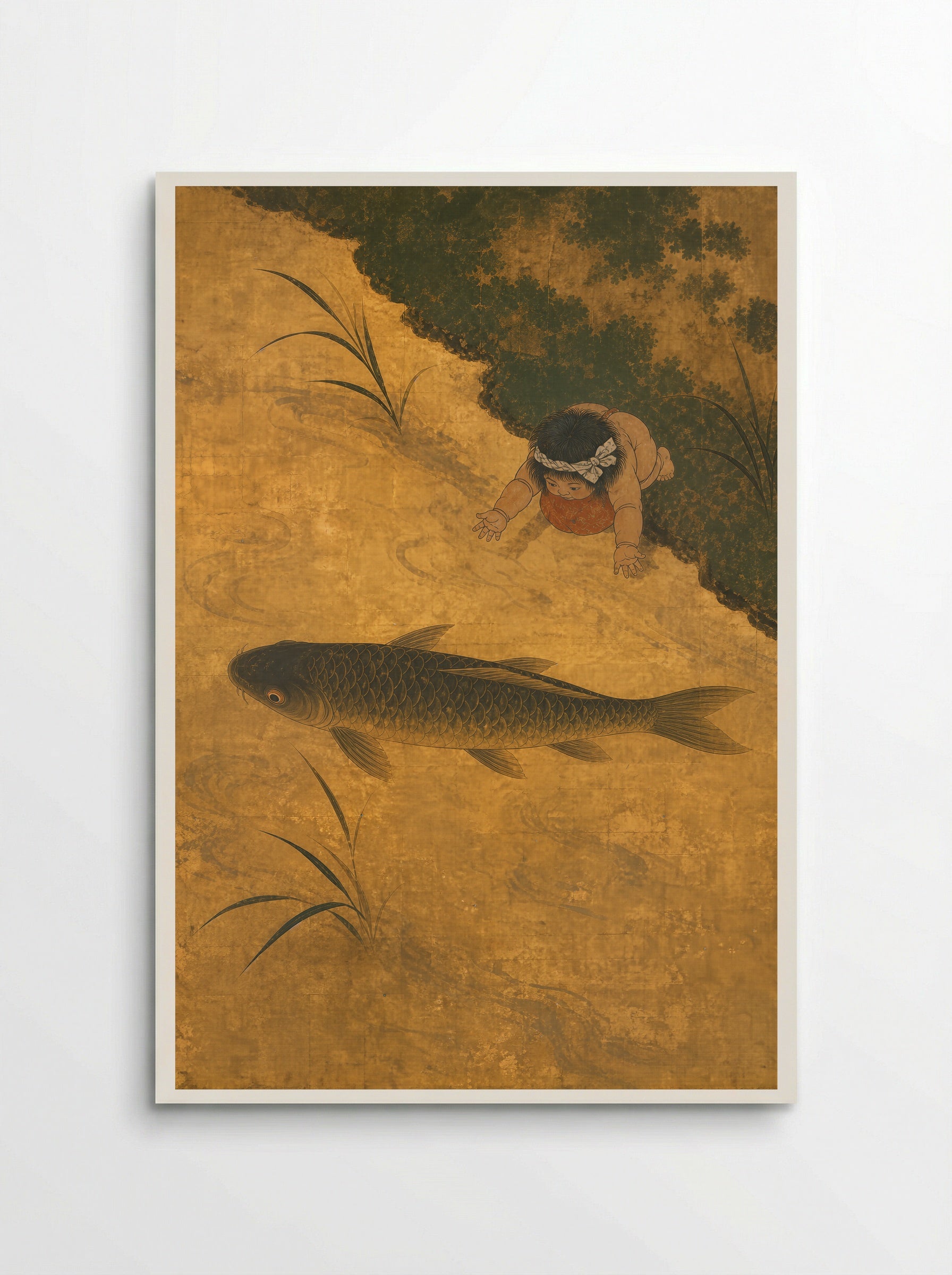 Kintaro and the Giant Carp: Strength Held in Balance - Poster