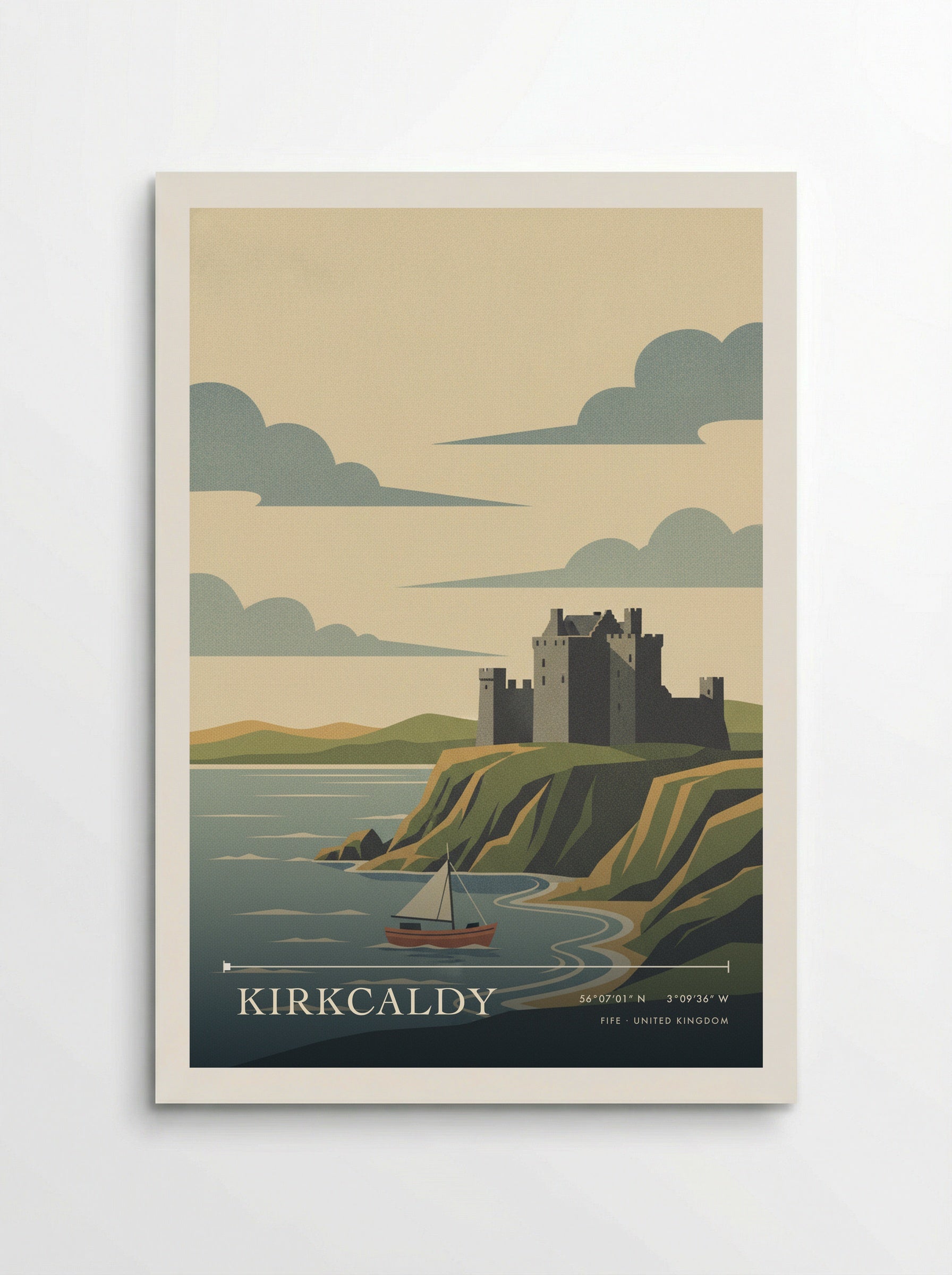 Kirkcaldy Fife United Kingdom Travel Poster - Poster