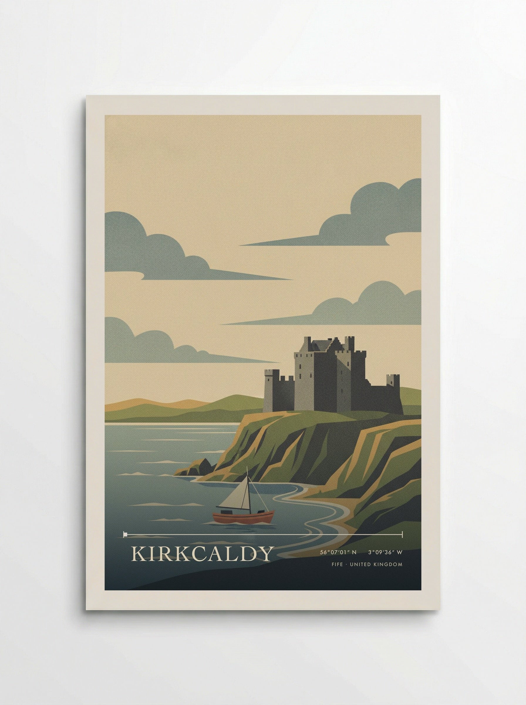 Kirkcaldy Fife United Kingdom Travel Poster - Poster