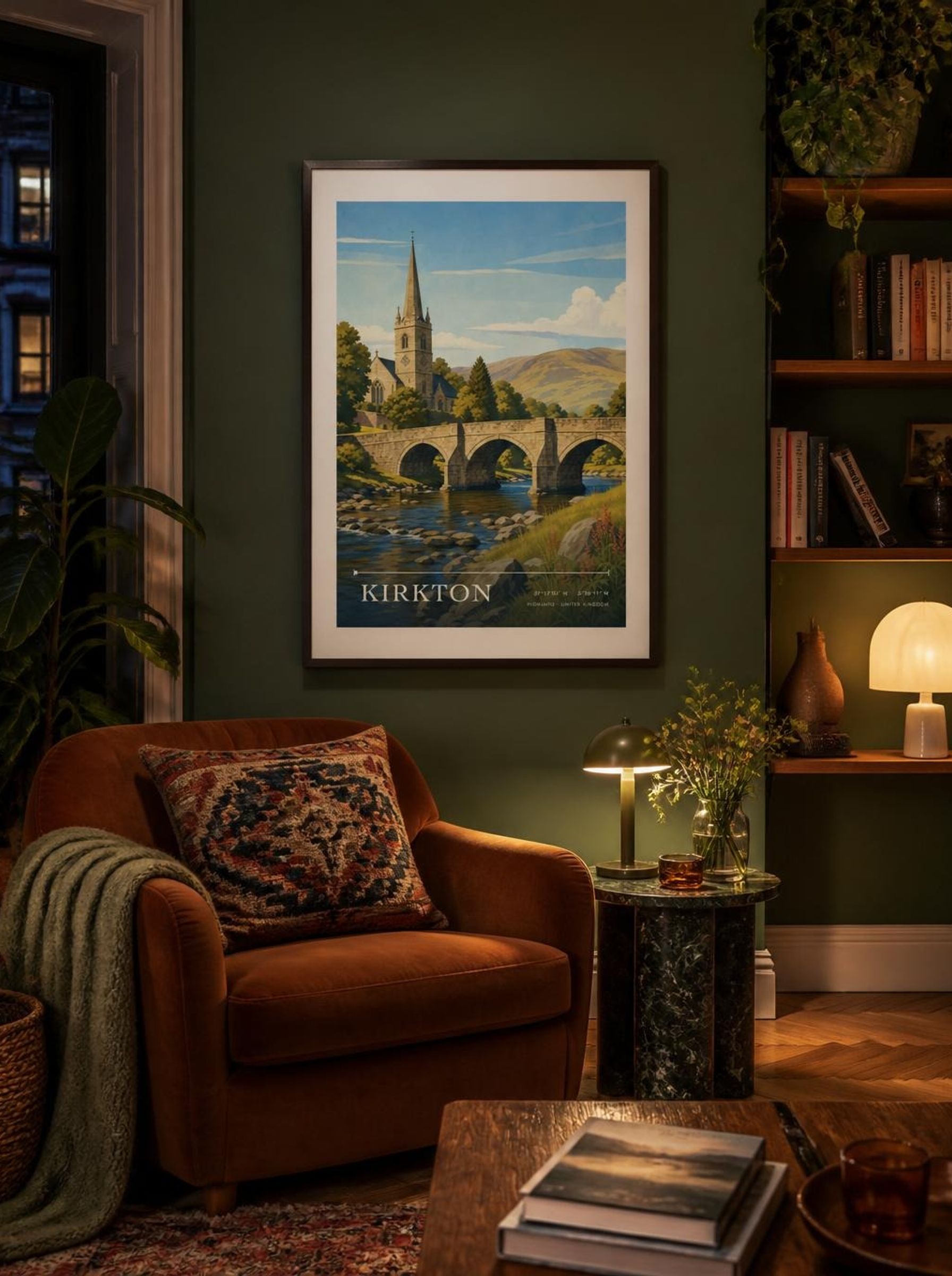 Kirkton Highland United Kingdom Travel Poster - Lifestyle