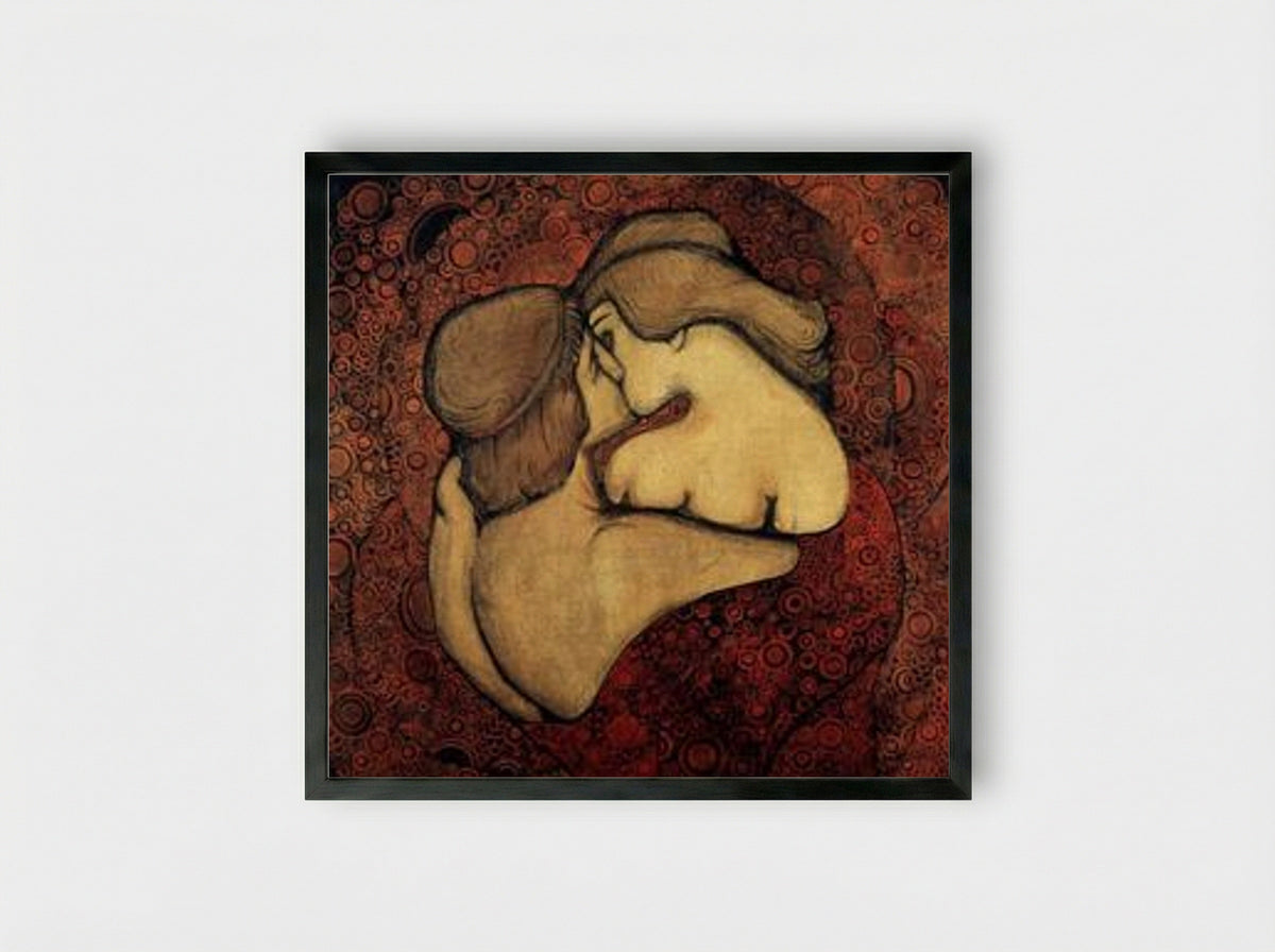 Kiss - Vsevolod Maksymovych - Framed Print Black