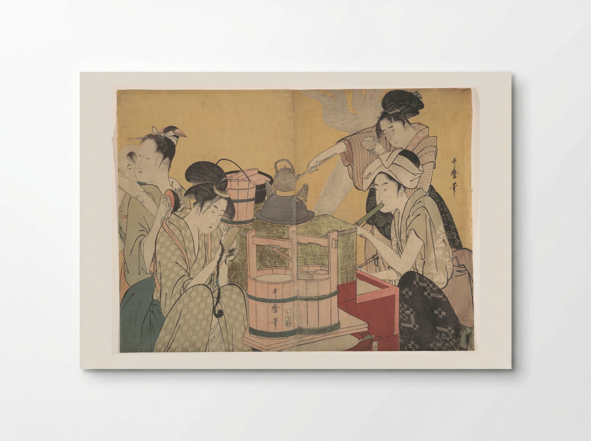 Kitchen Scene - Kitagawa Utamaro - Poster