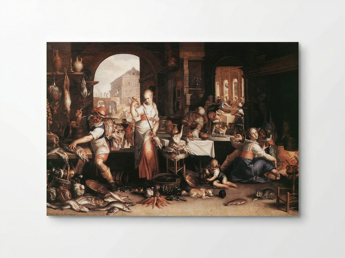 Kitchen Scene - Peter Wtewael - Poster