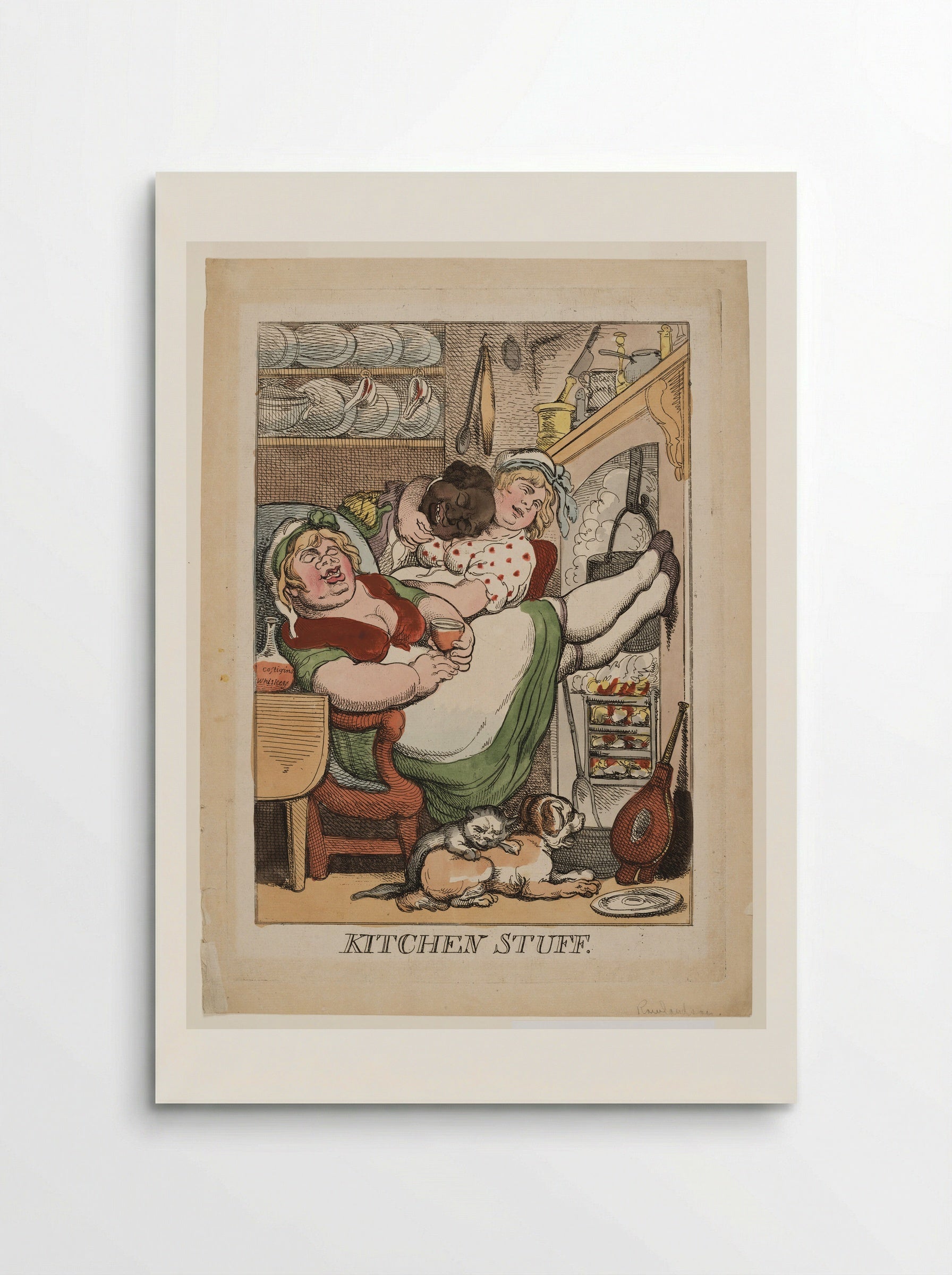 Kitchen Stuff - Thomas Rowlandson - Poster