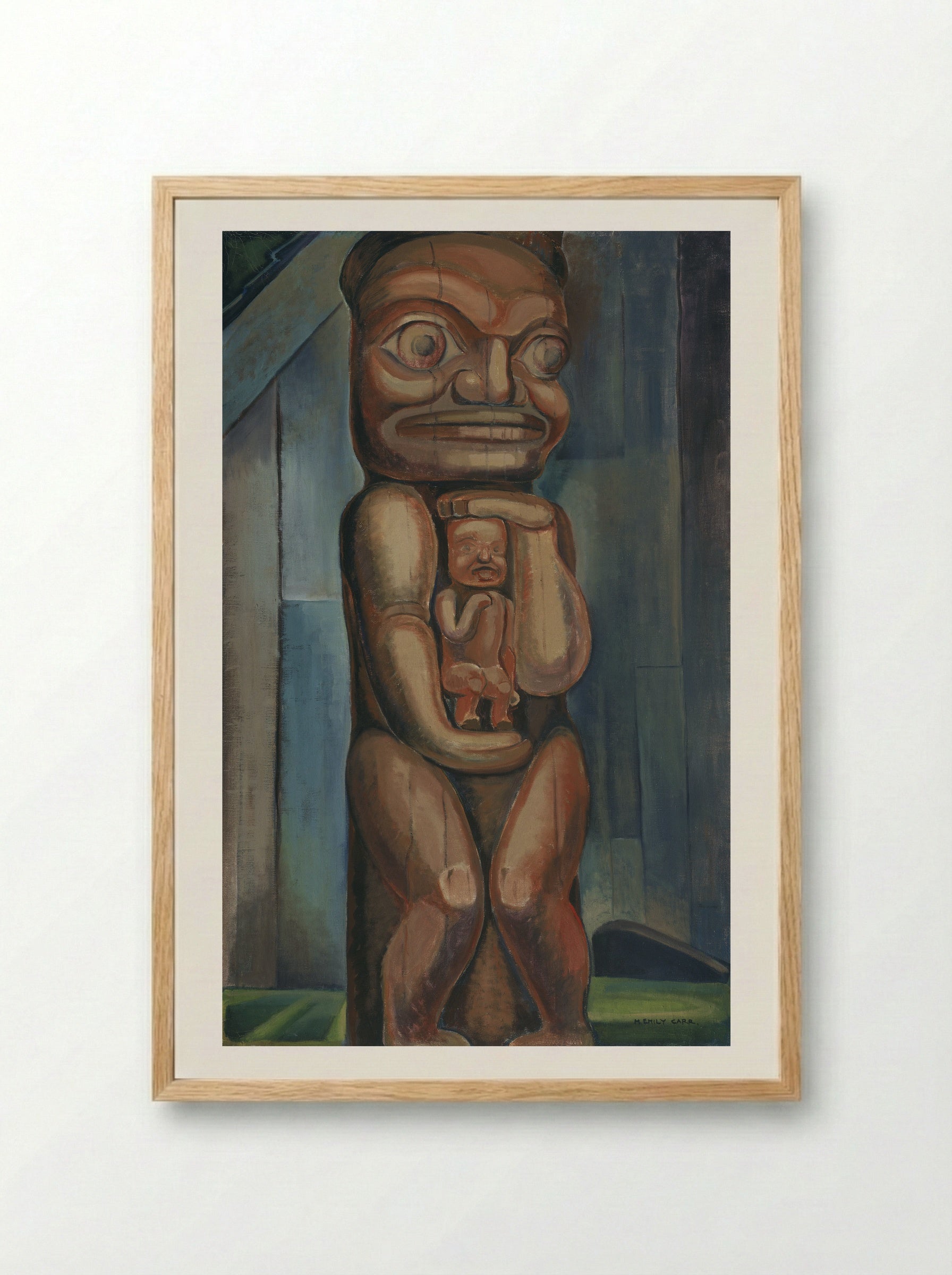 Kitwancool - Emily Carr - Framed Print Wood