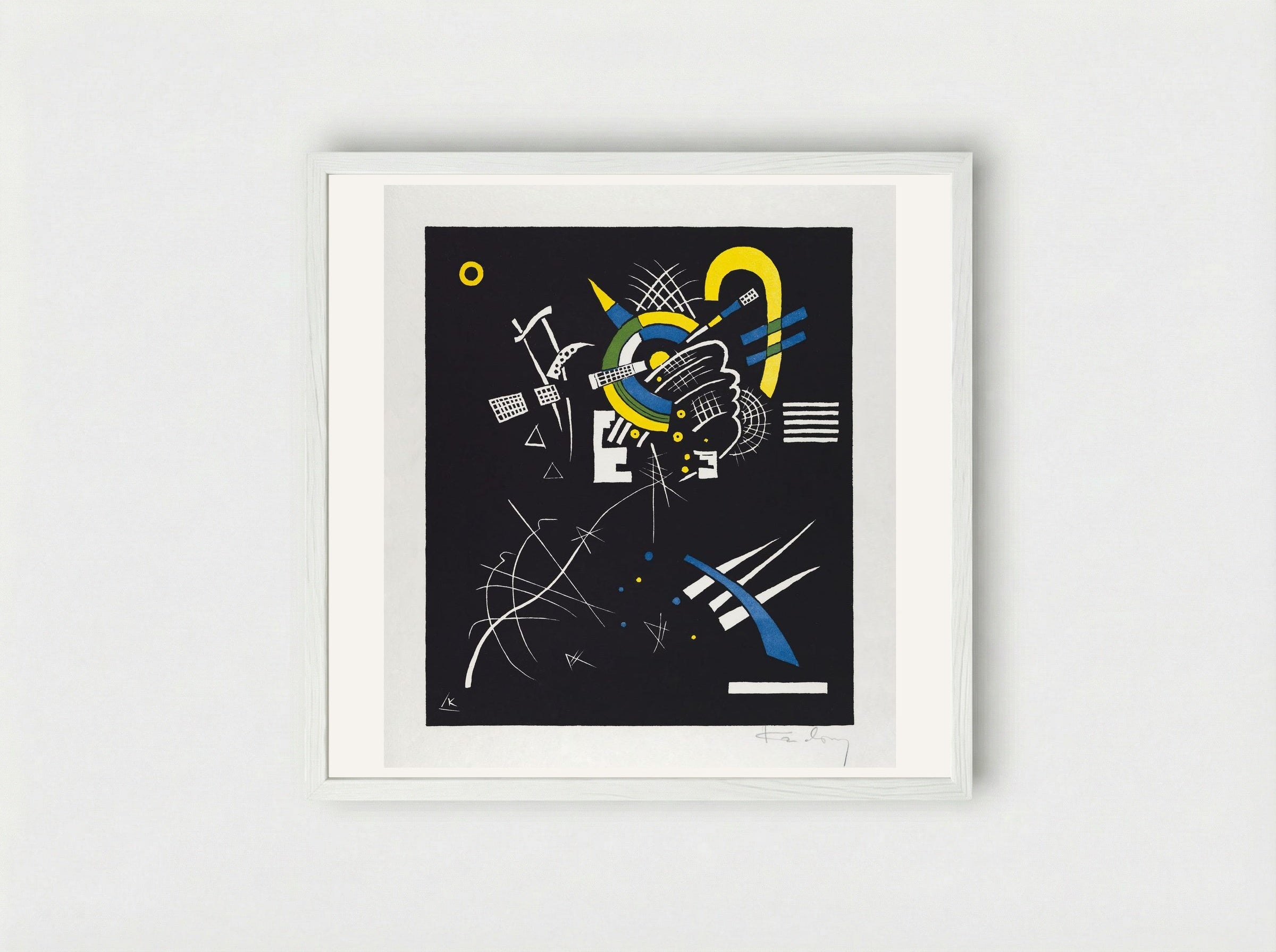 Kleine Welten VII (Small Worlds VII) - Wassily Kandinsky - Framed Print White