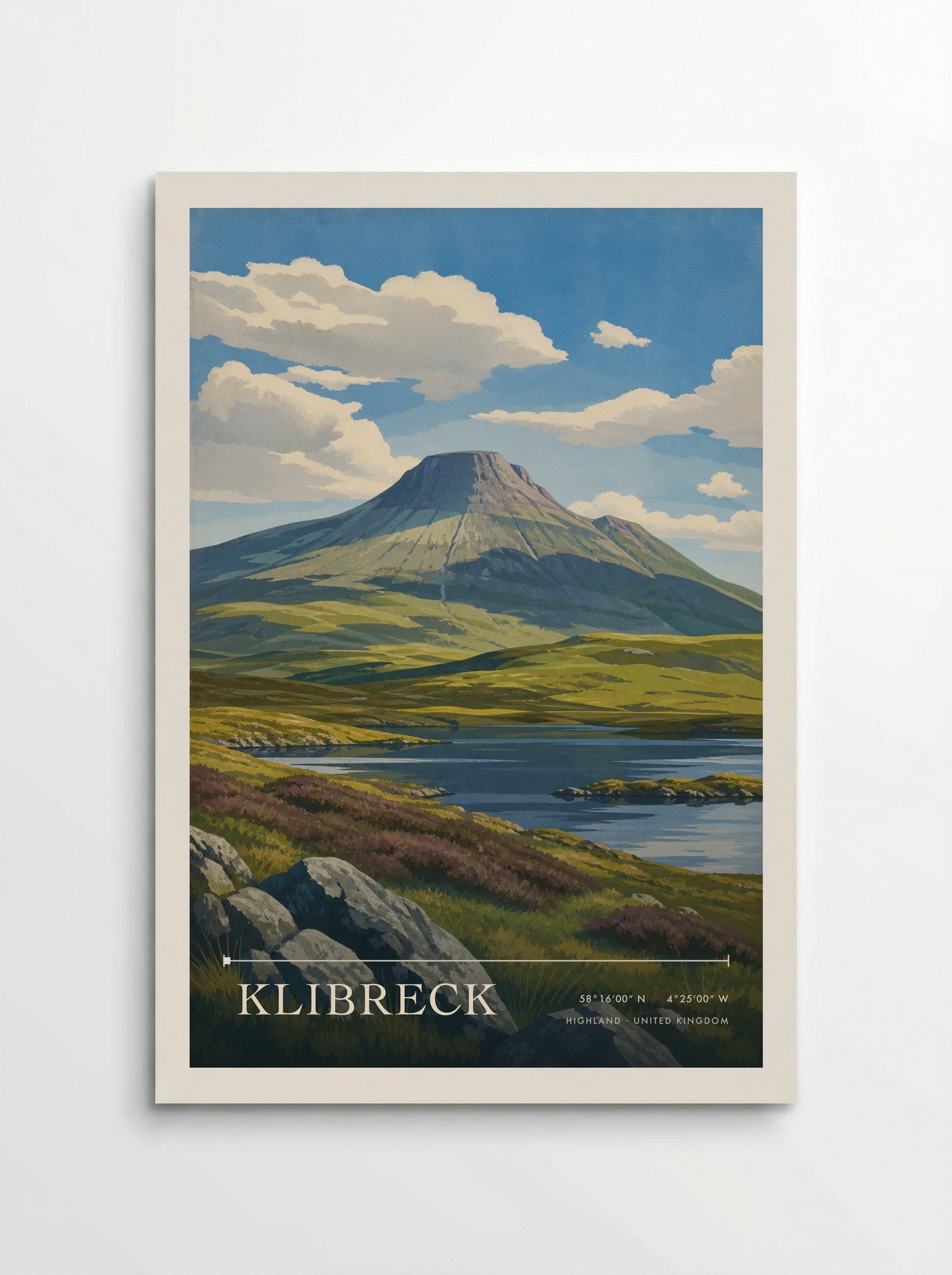 Klibreck Highland United Kingdom Travel Poster - Poster
