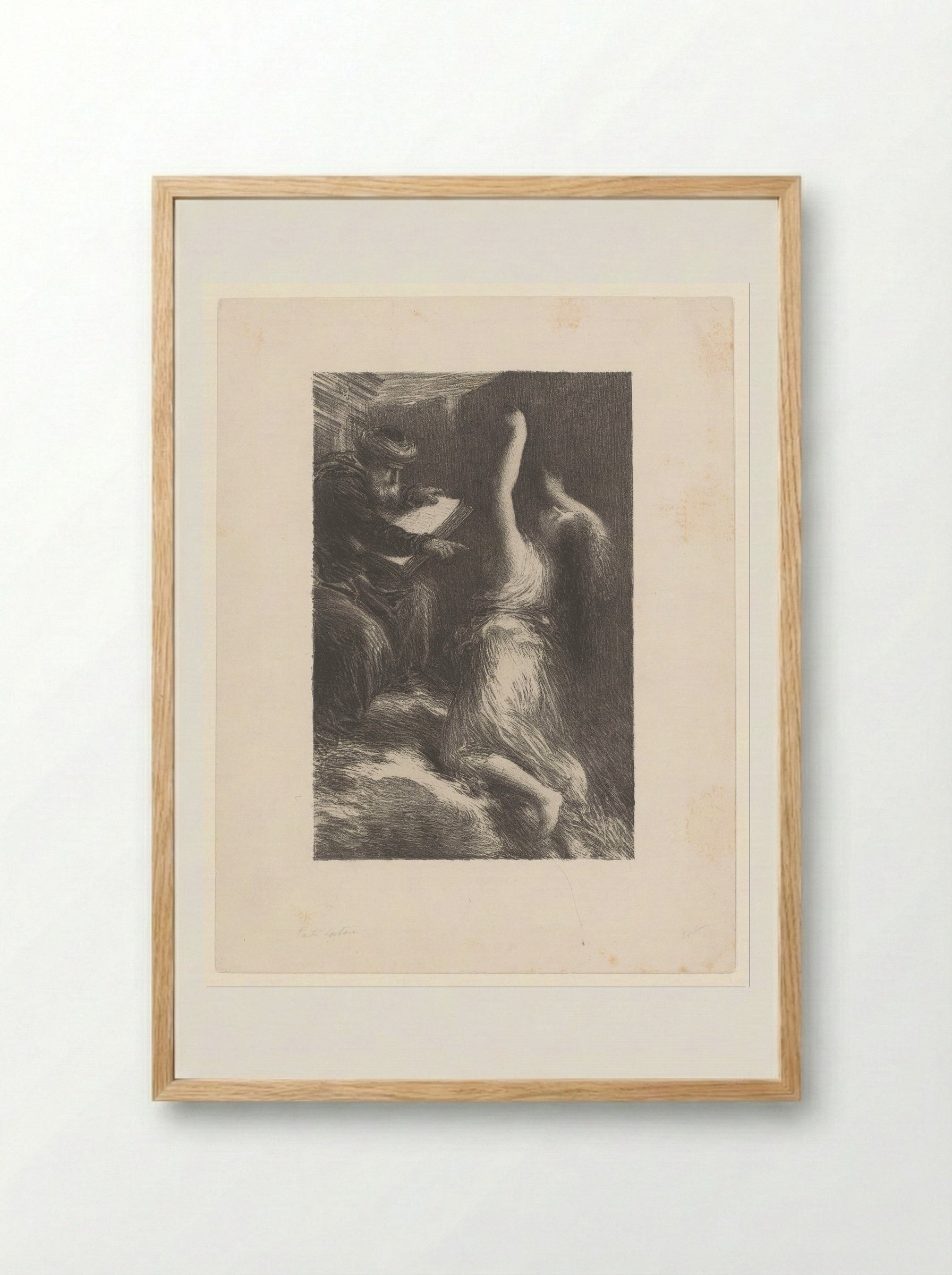 Klingsor Conjuring Kundry - Henri Fantin-Latour - Framed Print Wood
