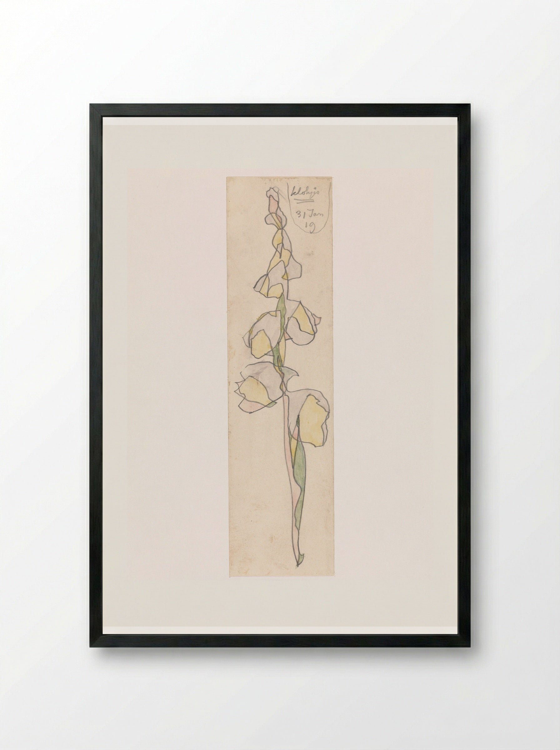 Klokjes - Theo Colenbrander - Framed Print Black