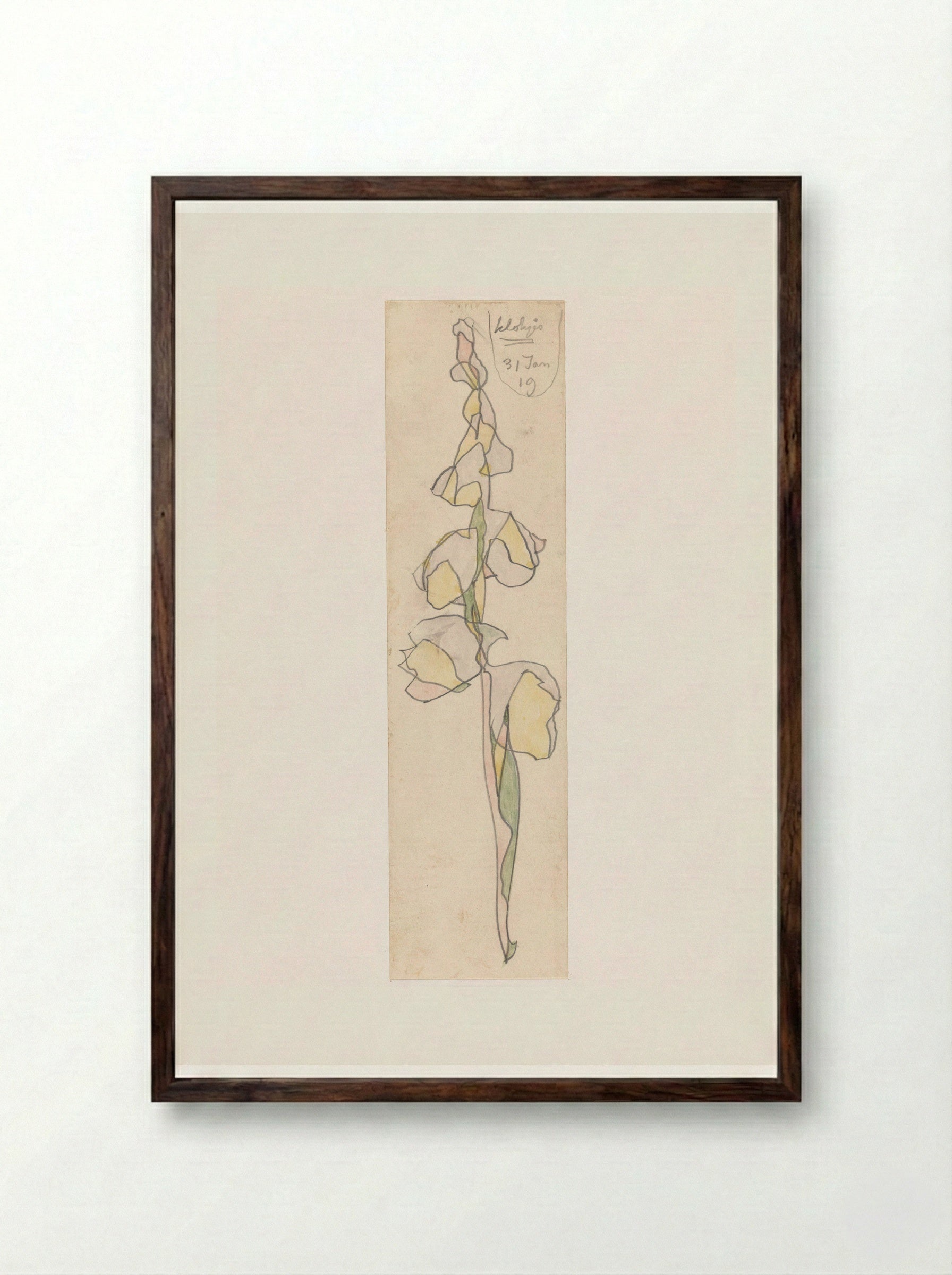 Klokjes - Theo Colenbrander - Framed Print Dark Wood