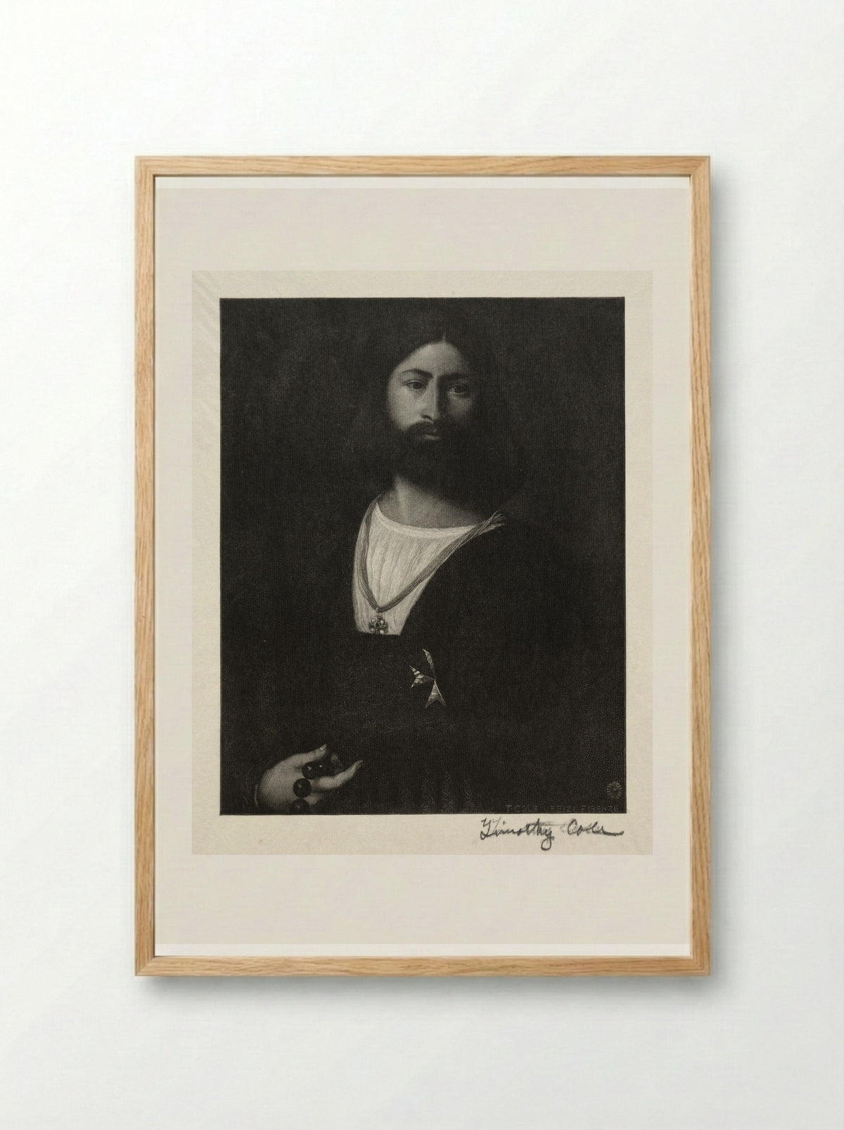 Knight of Malta (After Giorgione) - Timothy Cole - Framed Print Wood